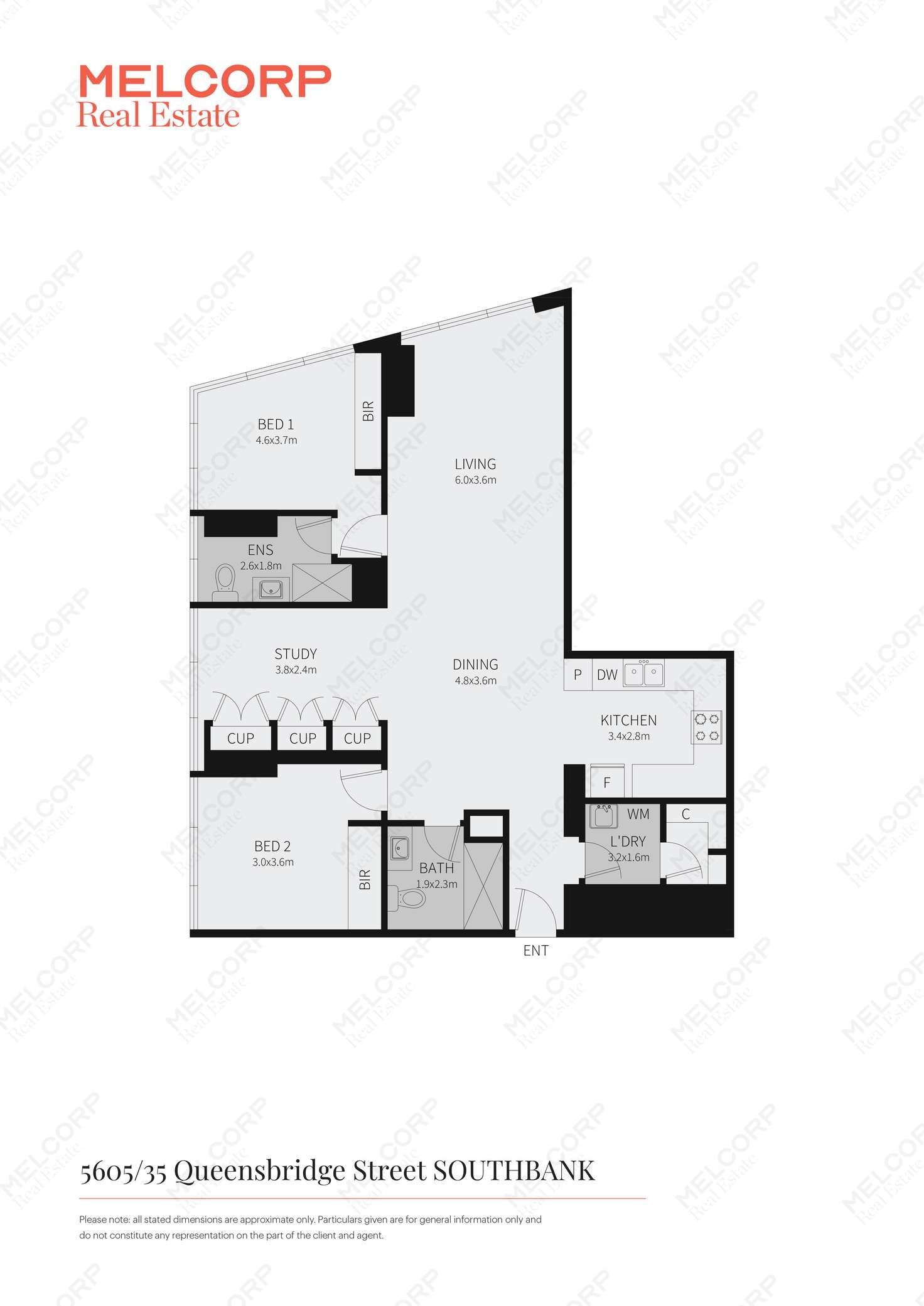 Floorplan of Homely apartment listing, 5605/35 Queensbridge Street, Southbank VIC 3006