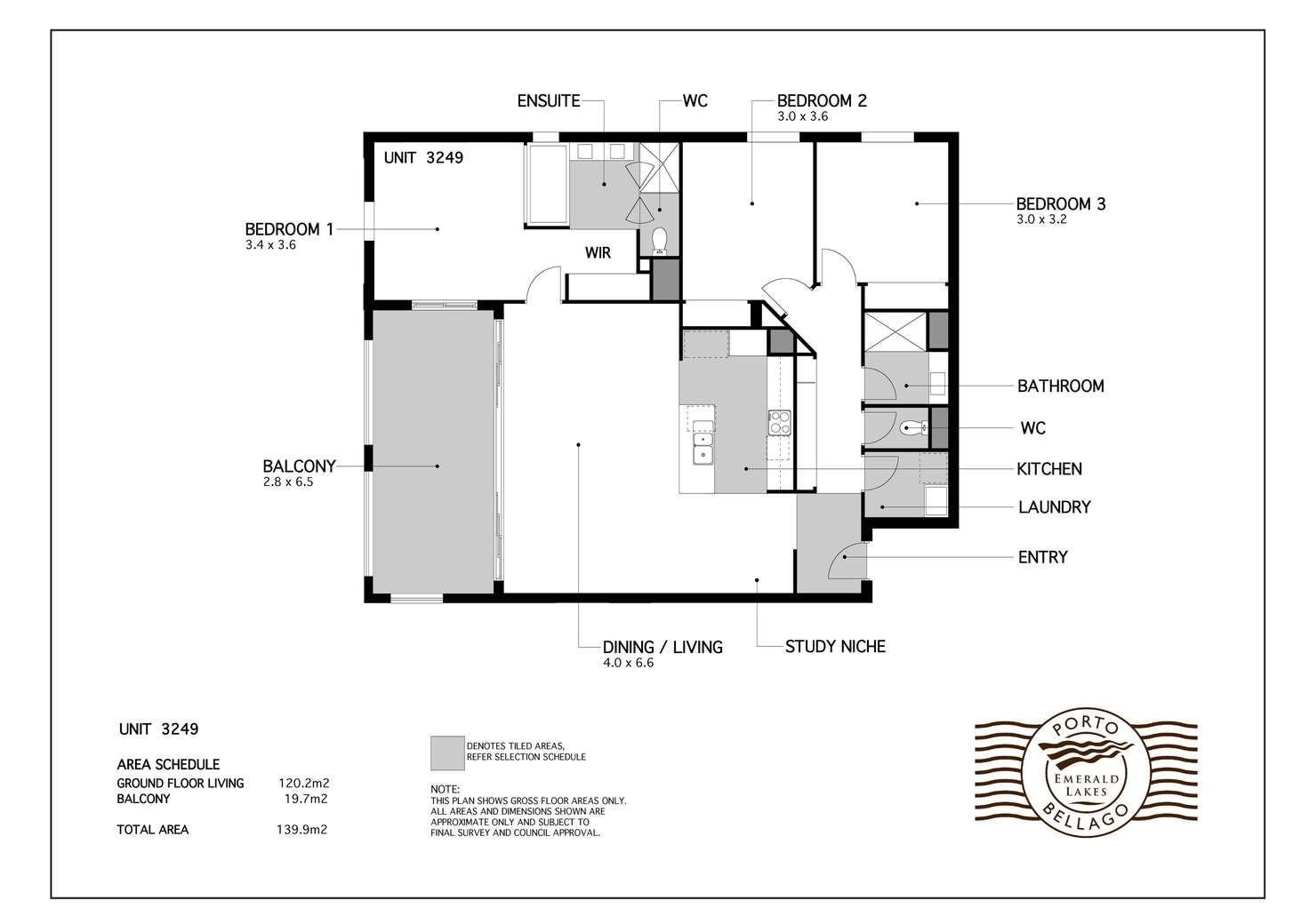 Floorplan of Homely unit listing, 49/3030 The Boulevard, Carrara QLD 4211