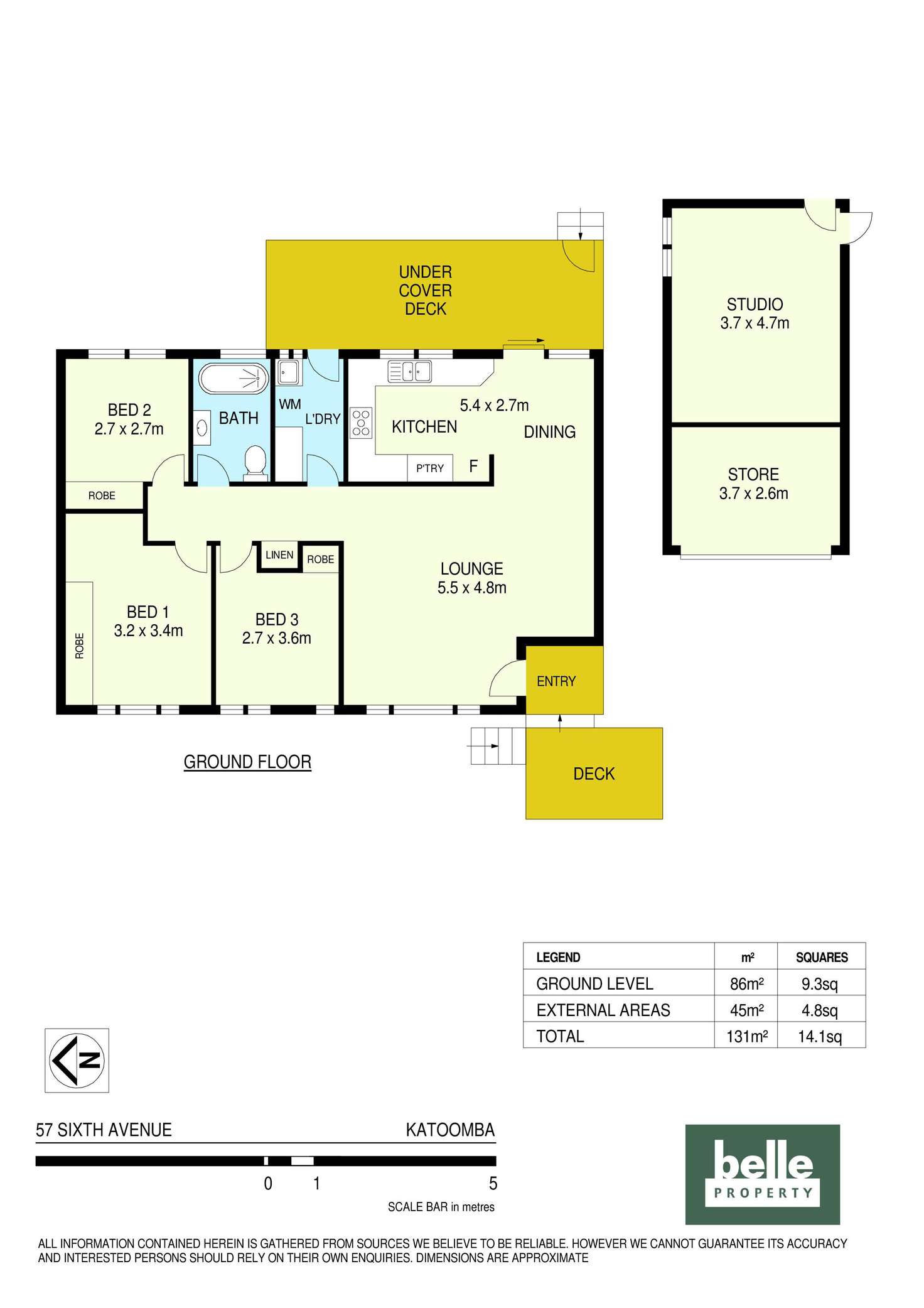 Floorplan of Homely house listing, 57 Sixth Avenue, Katoomba NSW 2780
