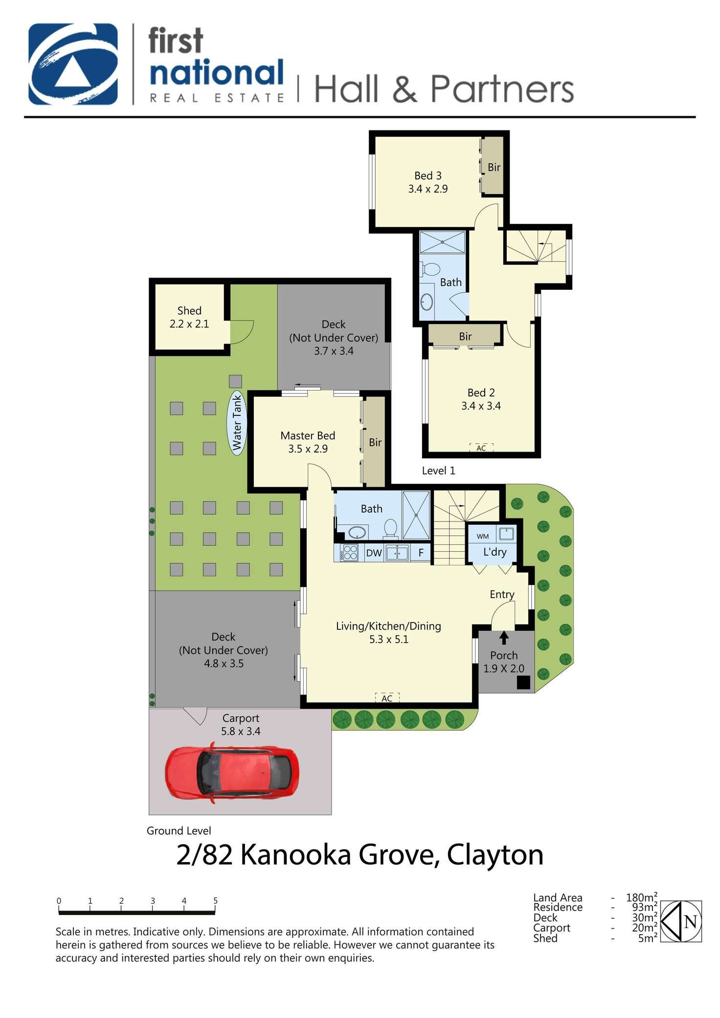 Floorplan of Homely townhouse listing, 2/82 Kanooka Grove, Clayton VIC 3168