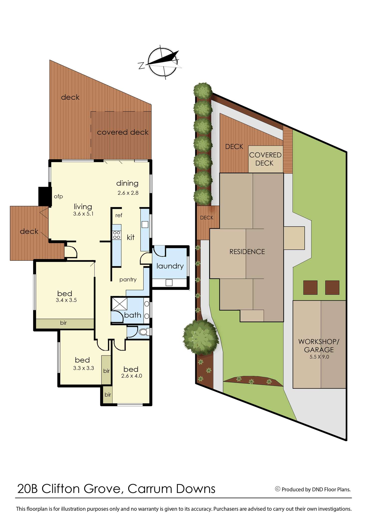 Floorplan of Homely house listing, 20B Clifton Grove, Carrum Downs VIC 3201