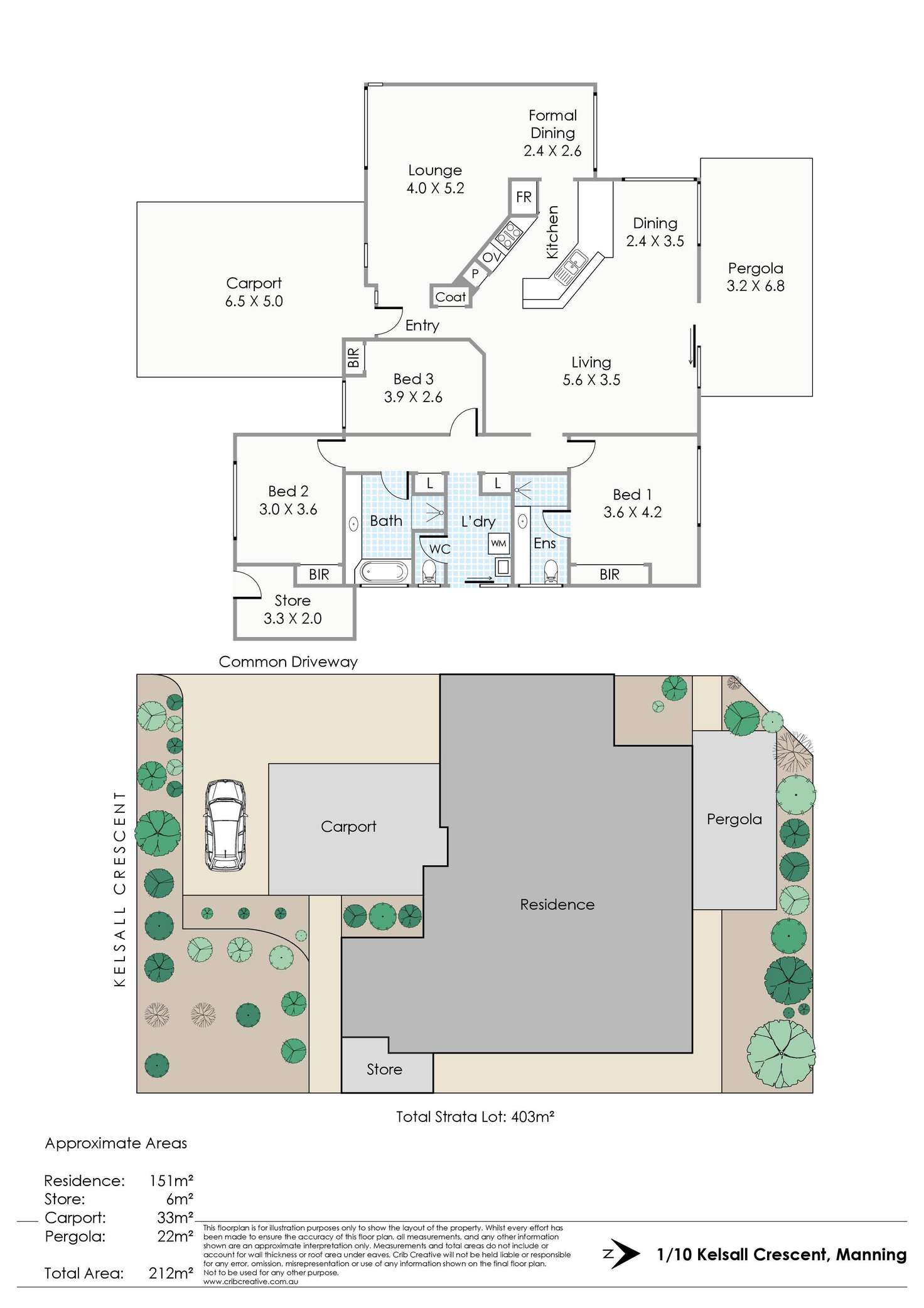 Floorplan of Homely house listing, 1/10 Kelsall Crescent, Manning WA 6152