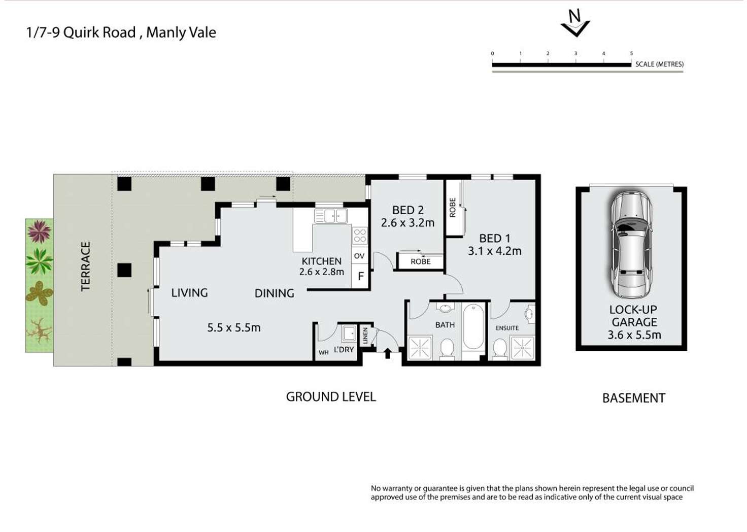 Floorplan of Homely unit listing, 1/7-9 Quirk Road, Manly Vale NSW 2093