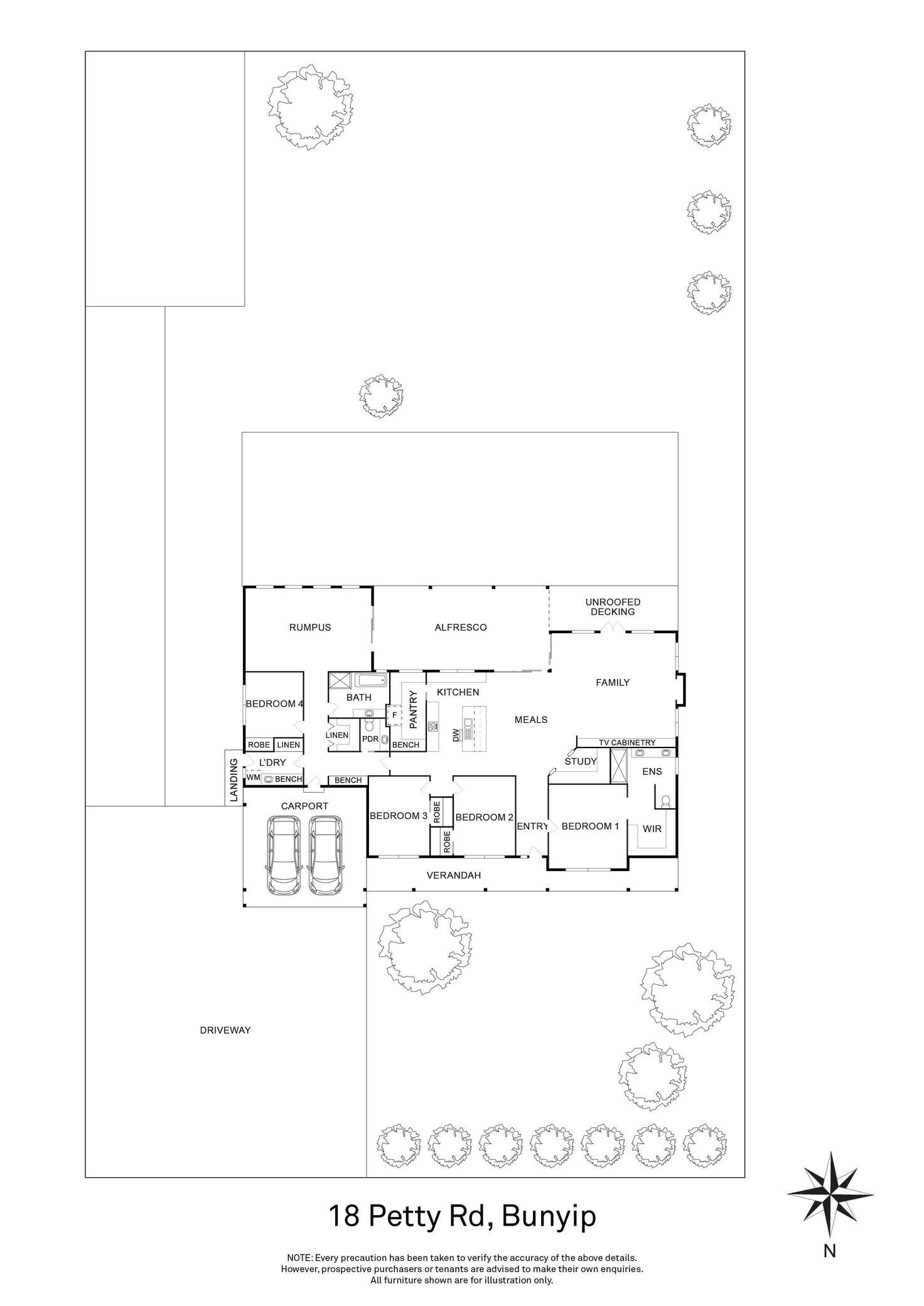 Floorplan of Homely house listing, 18 Petty Road, Bunyip VIC 3815