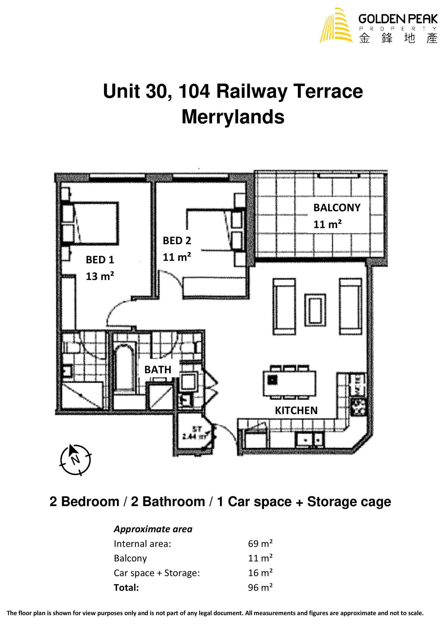 Floorplan of Homely apartment listing, 30/104 Railway Terrace, Merrylands NSW 2160