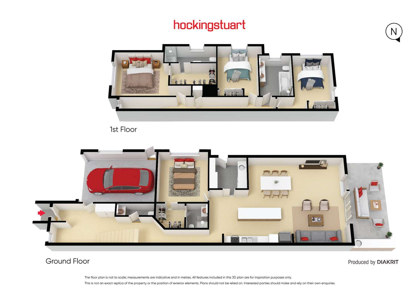 Floorplan of Homely townhouse listing, 3A Lynch Street, Sunshine VIC 3020