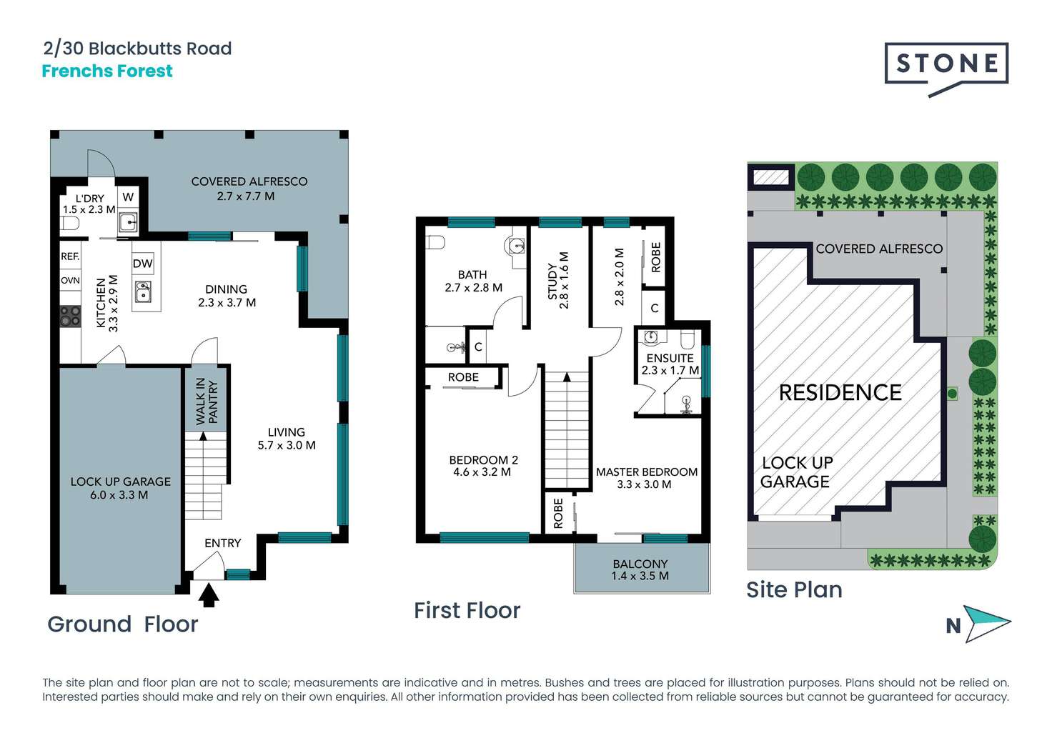Floorplan of Homely townhouse listing, 2/30-32 Blackbutts Road, Frenchs Forest NSW 2086