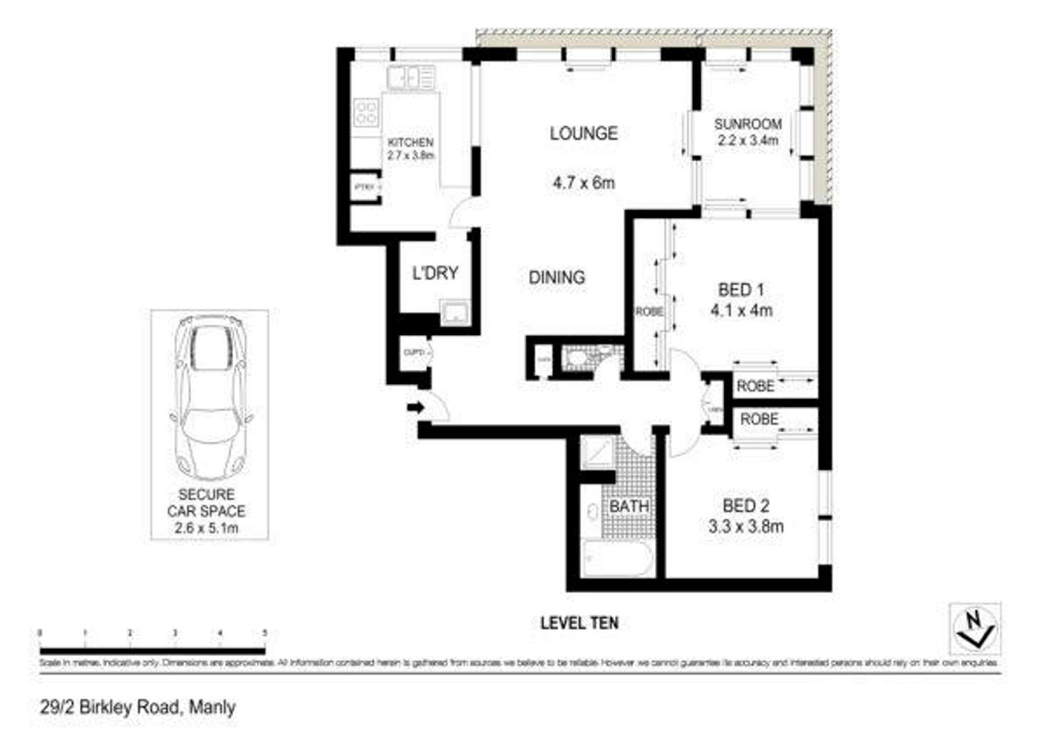 Floorplan of Homely apartment listing, 29/2 Birkley Road, Manly NSW 2095