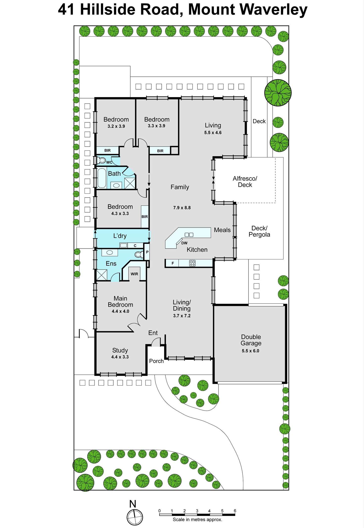 Floorplan of Homely house listing, 41 Hillside Road, Mount Waverley VIC 3149