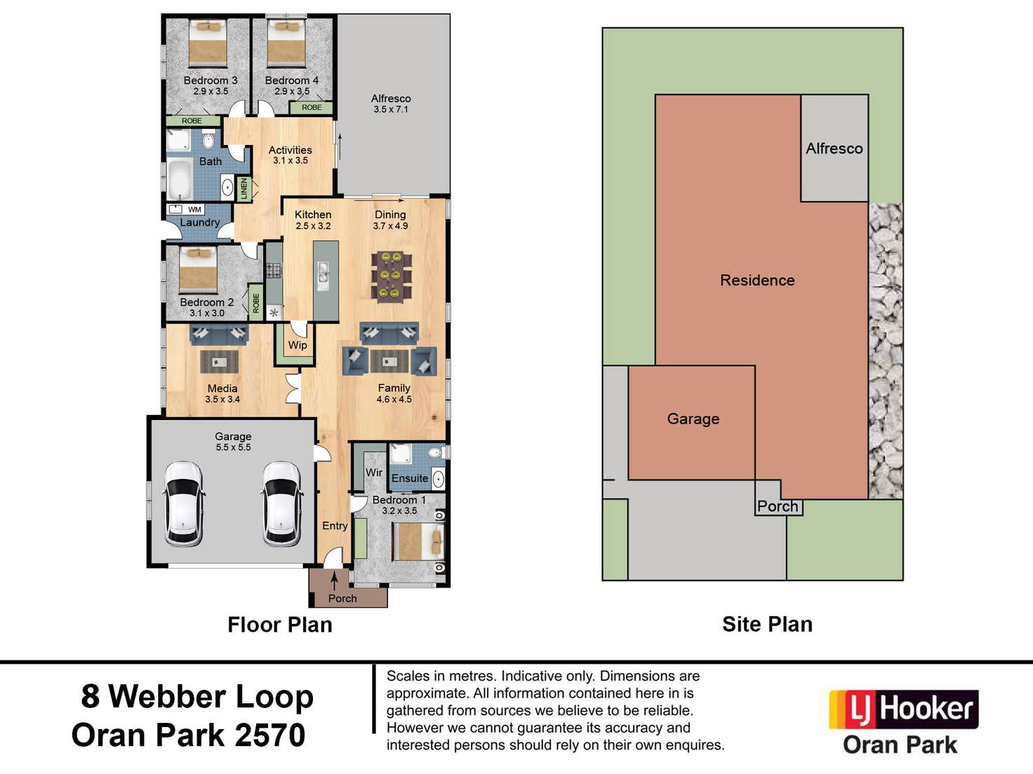 Floorplan of Homely house listing, 8 Webber Loop, Oran Park NSW 2570