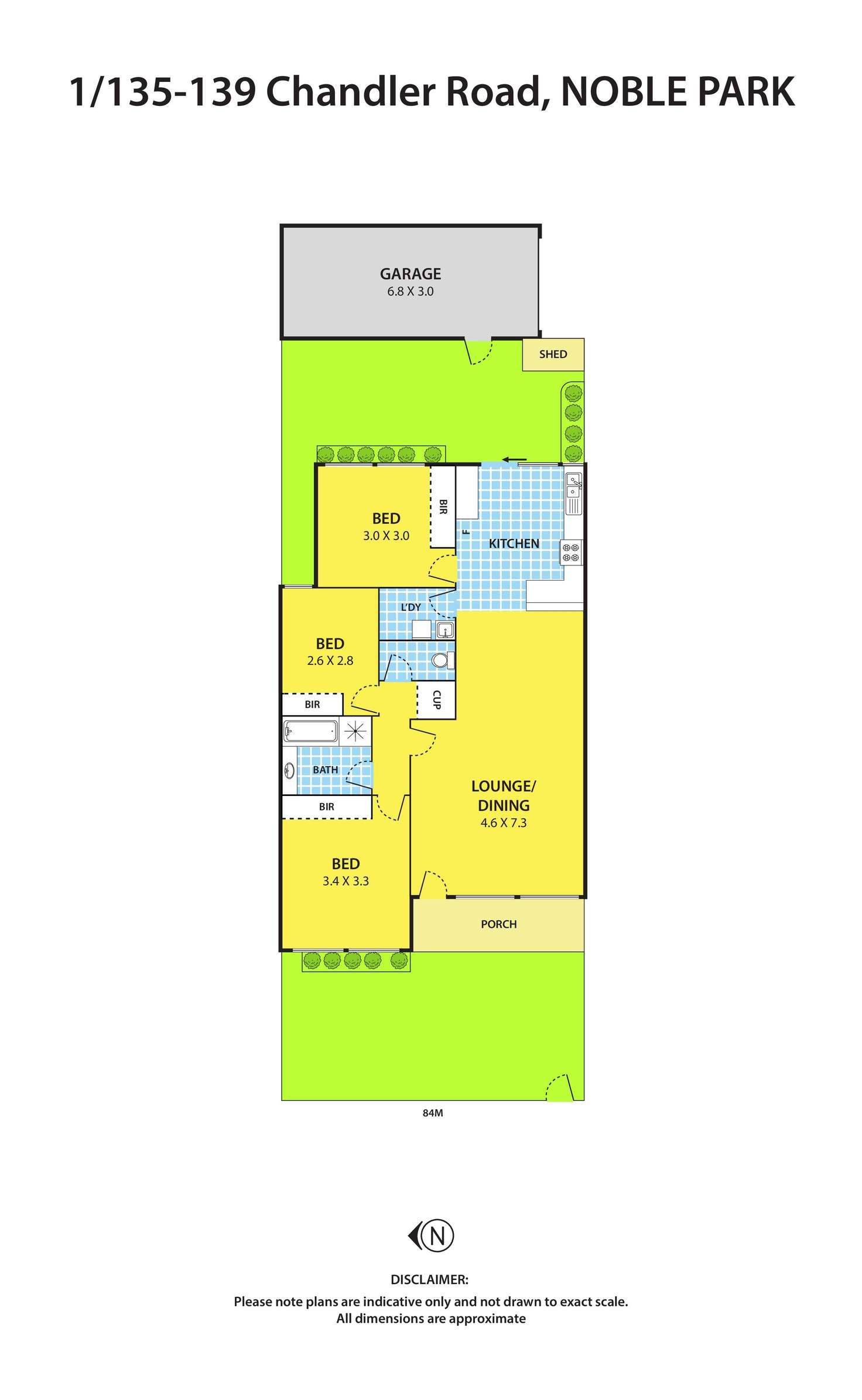 Floorplan of Homely unit listing, 1/135-139 Chandler Road, Noble Park VIC 3174