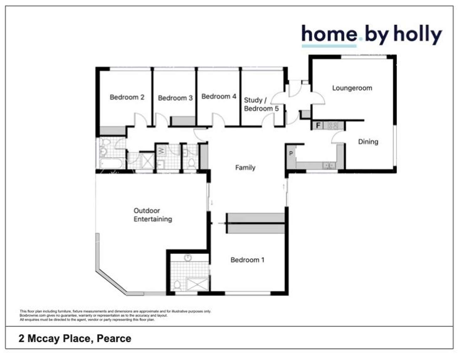 Floorplan of Homely house listing, 2 McCay Place, Pearce ACT 2607