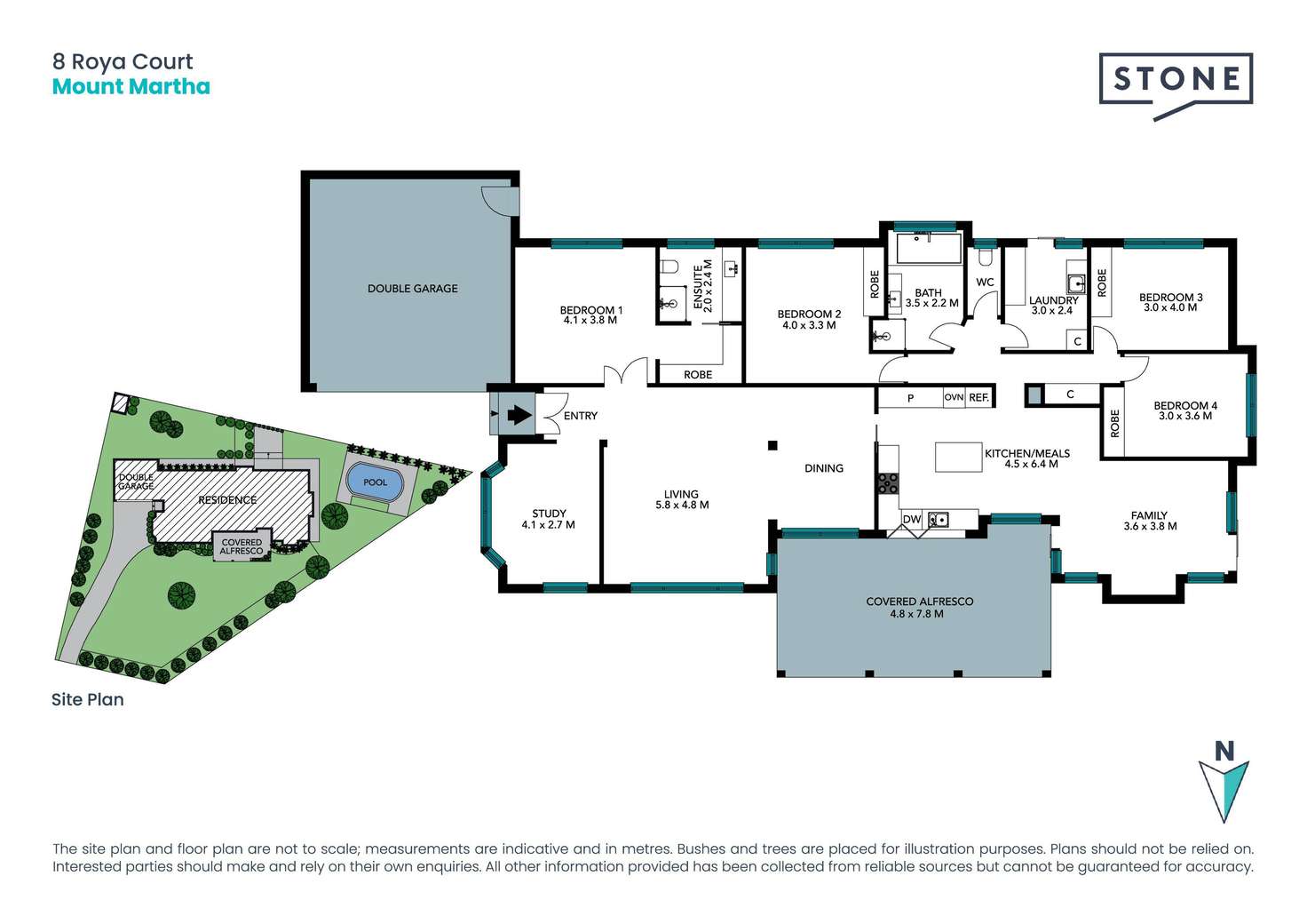 Floorplan of Homely house listing, 8 Roya Court, Mount Martha VIC 3934