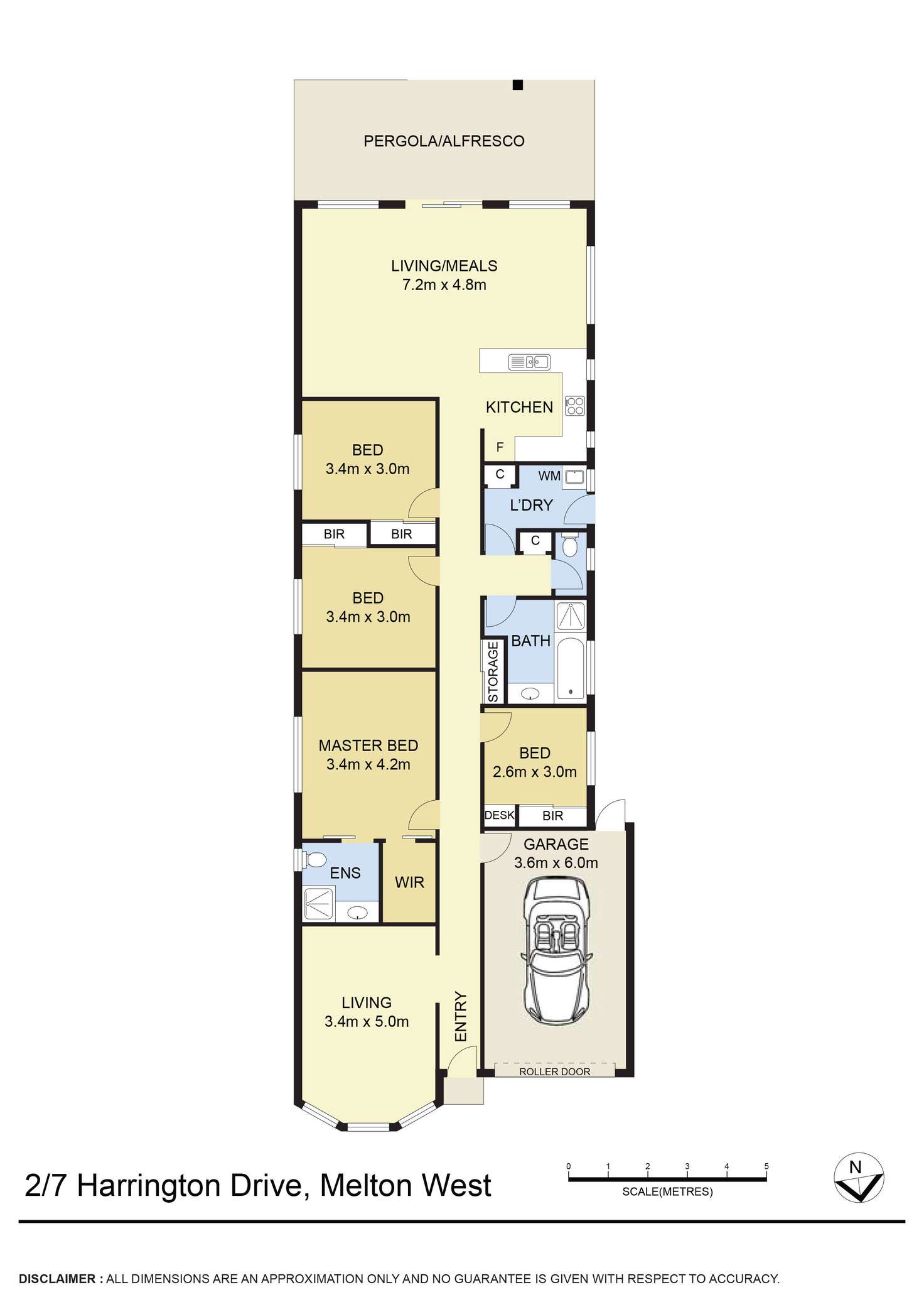 Floorplan of Homely house listing, 2/7 Harrington Drive, Melton West VIC 3337