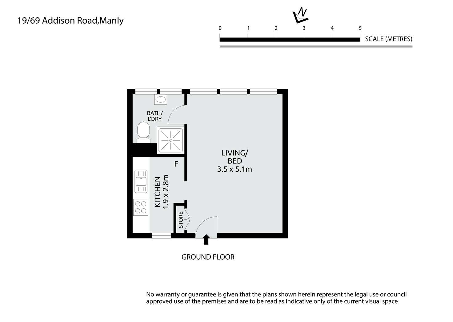 Floorplan of Homely apartment listing, 19/69 Addison Road, Manly NSW 2095