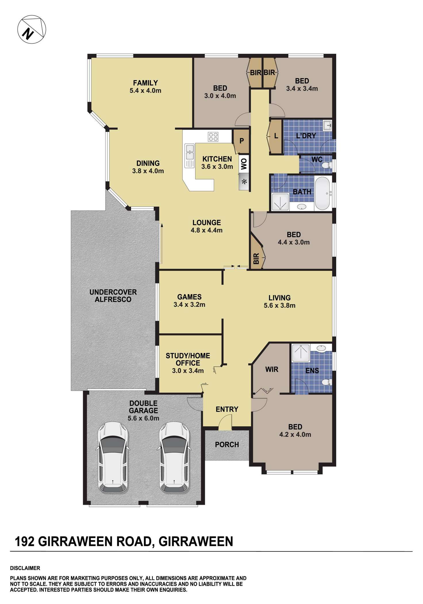 Floorplan of Homely house listing, 192 Girraween Road, Girraween NSW 2145