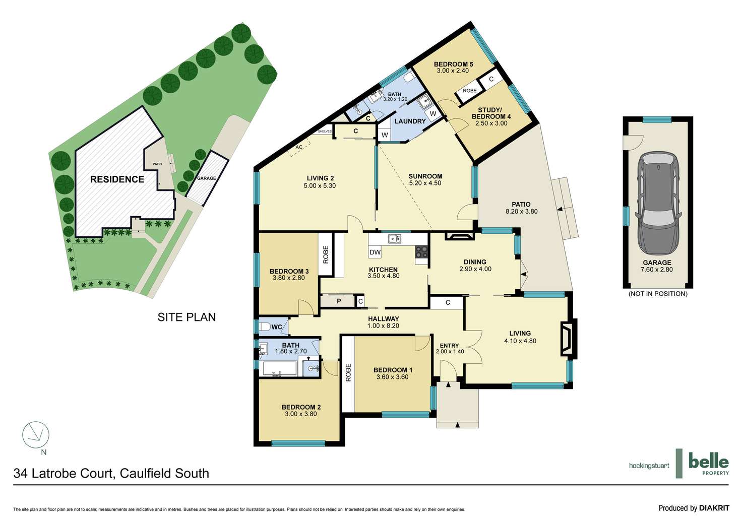 Floorplan of Homely house listing, 34 Latrobe Court, Caulfield South VIC 3162
