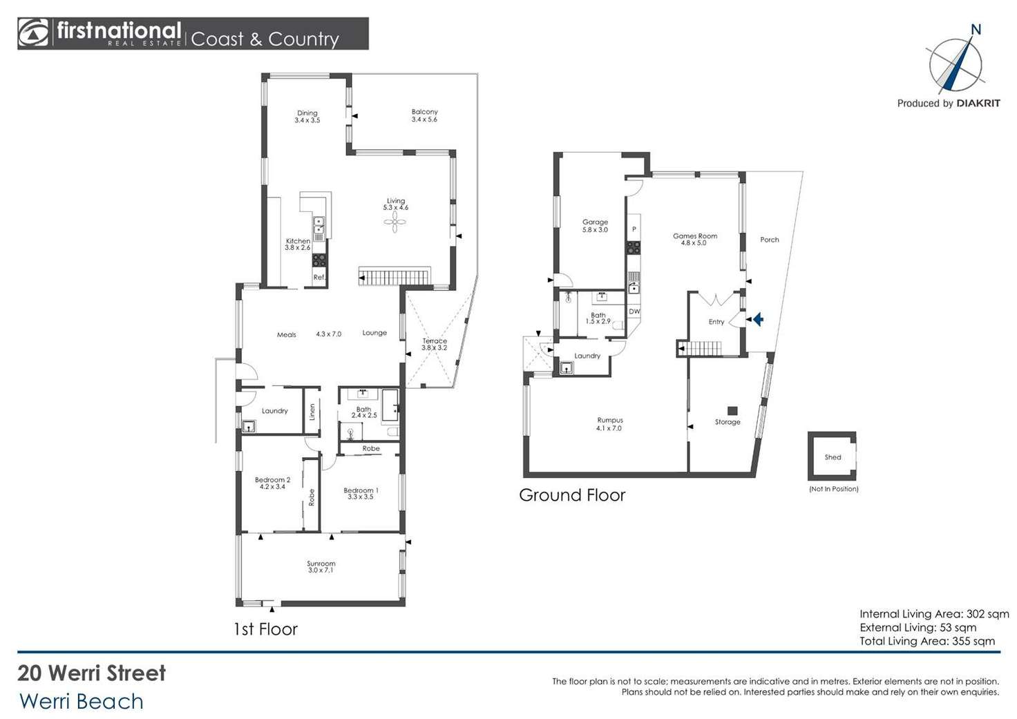 Floorplan of Homely house listing, 20 Werri Street, Werri Beach NSW 2534