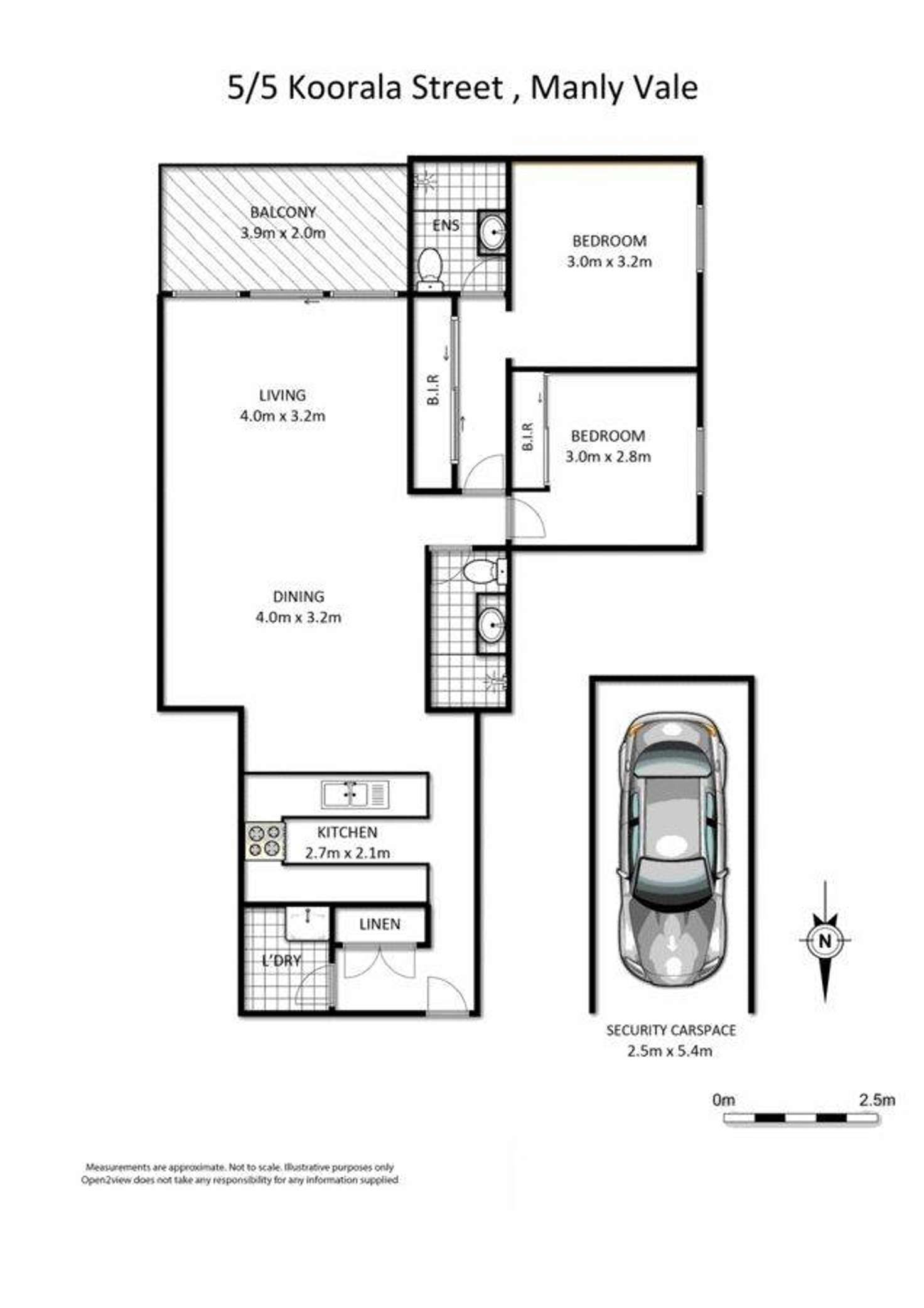 Floorplan of Homely apartment listing, 5/5 Koorala Street, Manly Vale NSW 2093