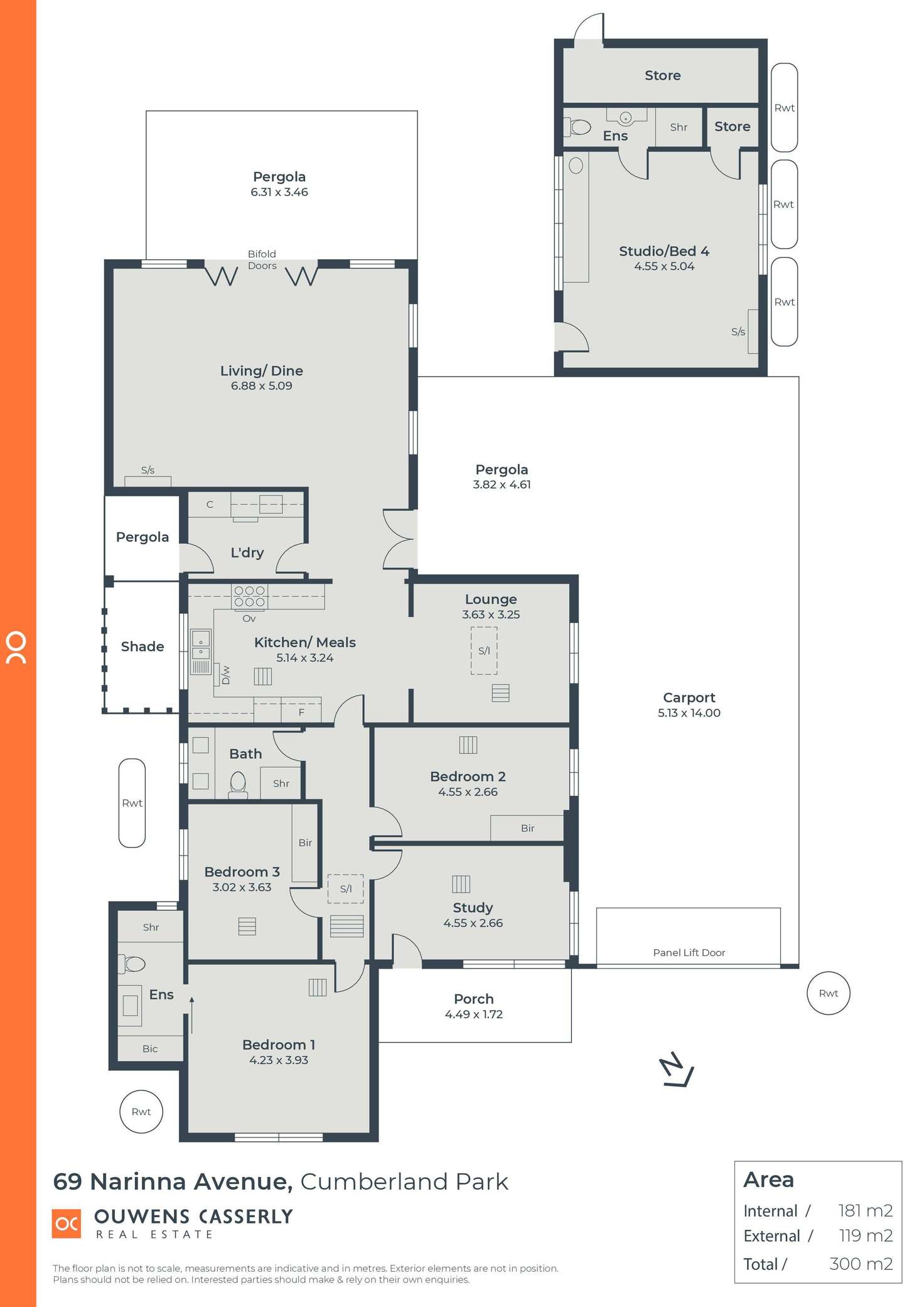 Floorplan of Homely house listing, 69 Narinna Avenue, Cumberland Park SA 5041
