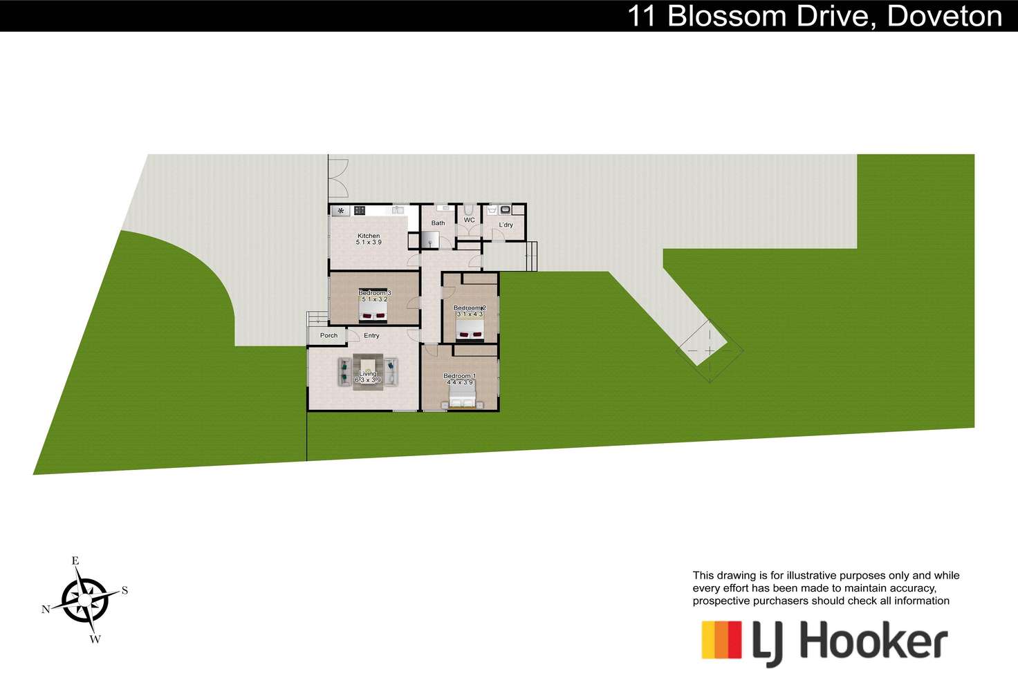 Floorplan of Homely house listing, 11 Blossom Drive, Doveton VIC 3177