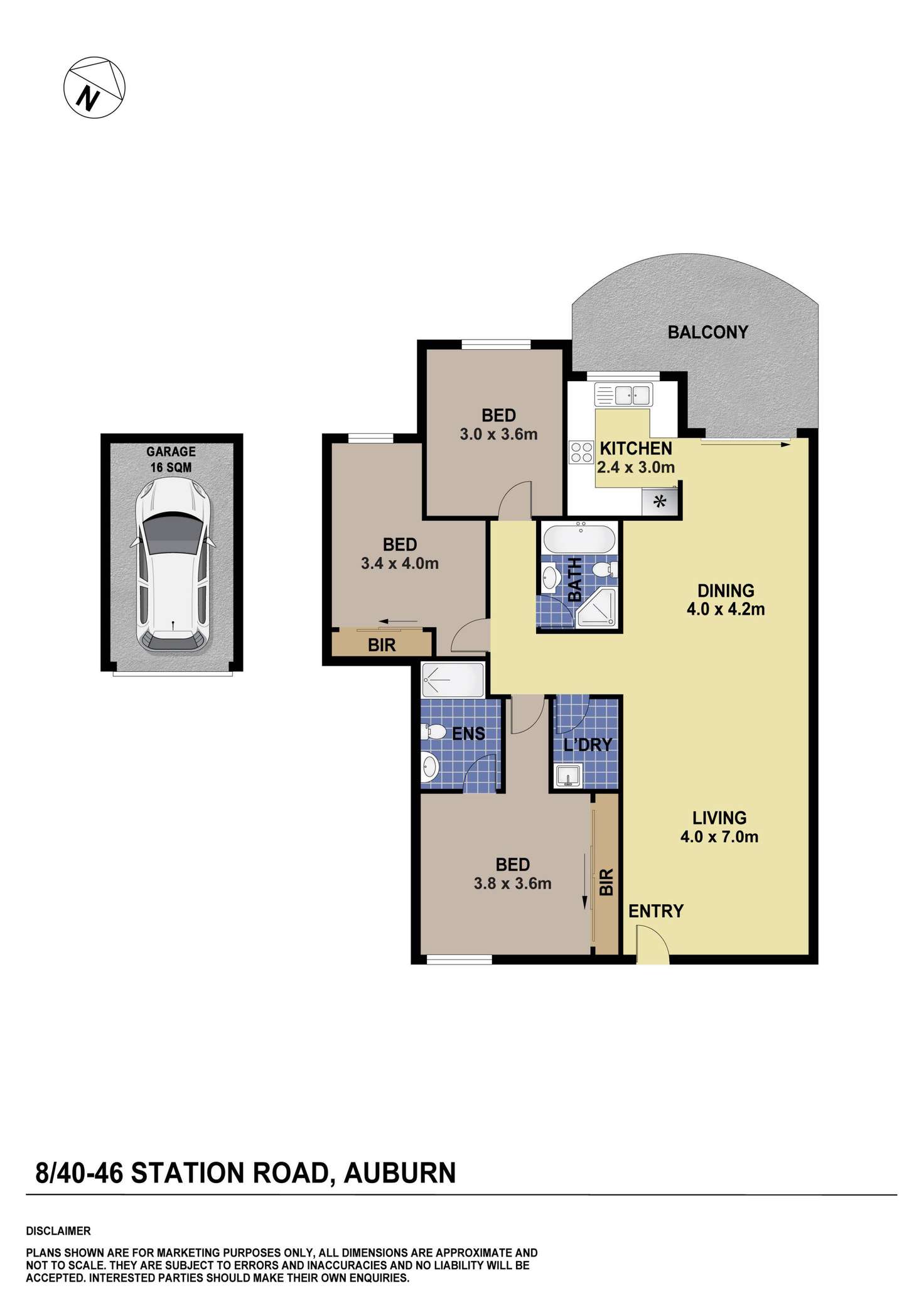 Floorplan of Homely unit listing, 8/40-46 Station Road, Auburn NSW 2144