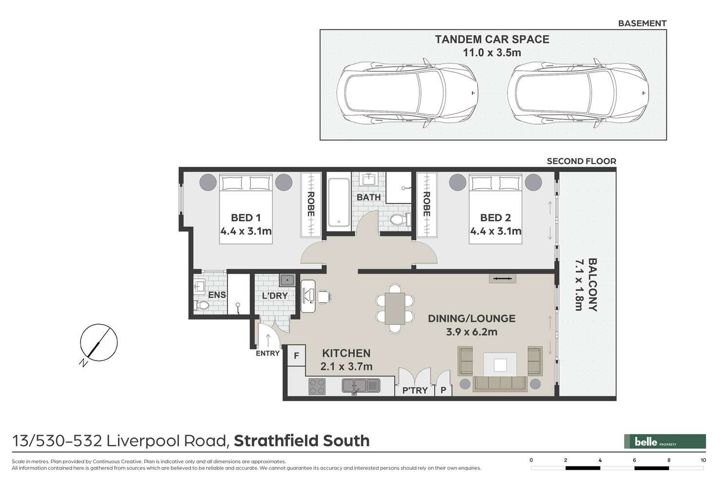 Floorplan of Homely apartment listing, 13/530-532 Liverpool Road, Strathfield South NSW 2136