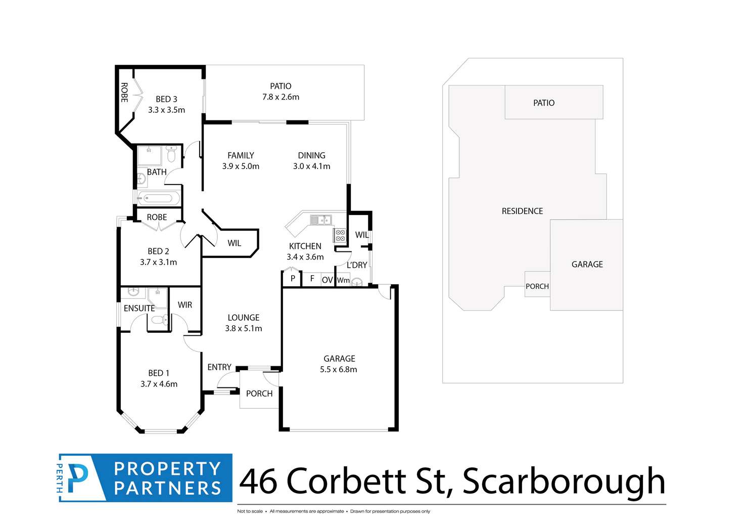 Floorplan of Homely house listing, 46 Corbett Street, Scarborough WA 6019