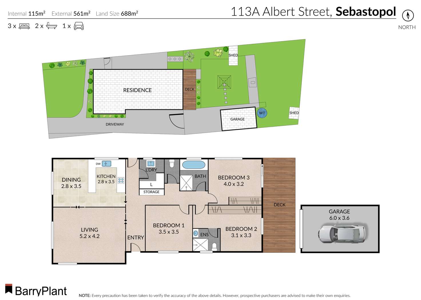 Floorplan of Homely house listing, 113A Albert Street, Sebastopol VIC 3356