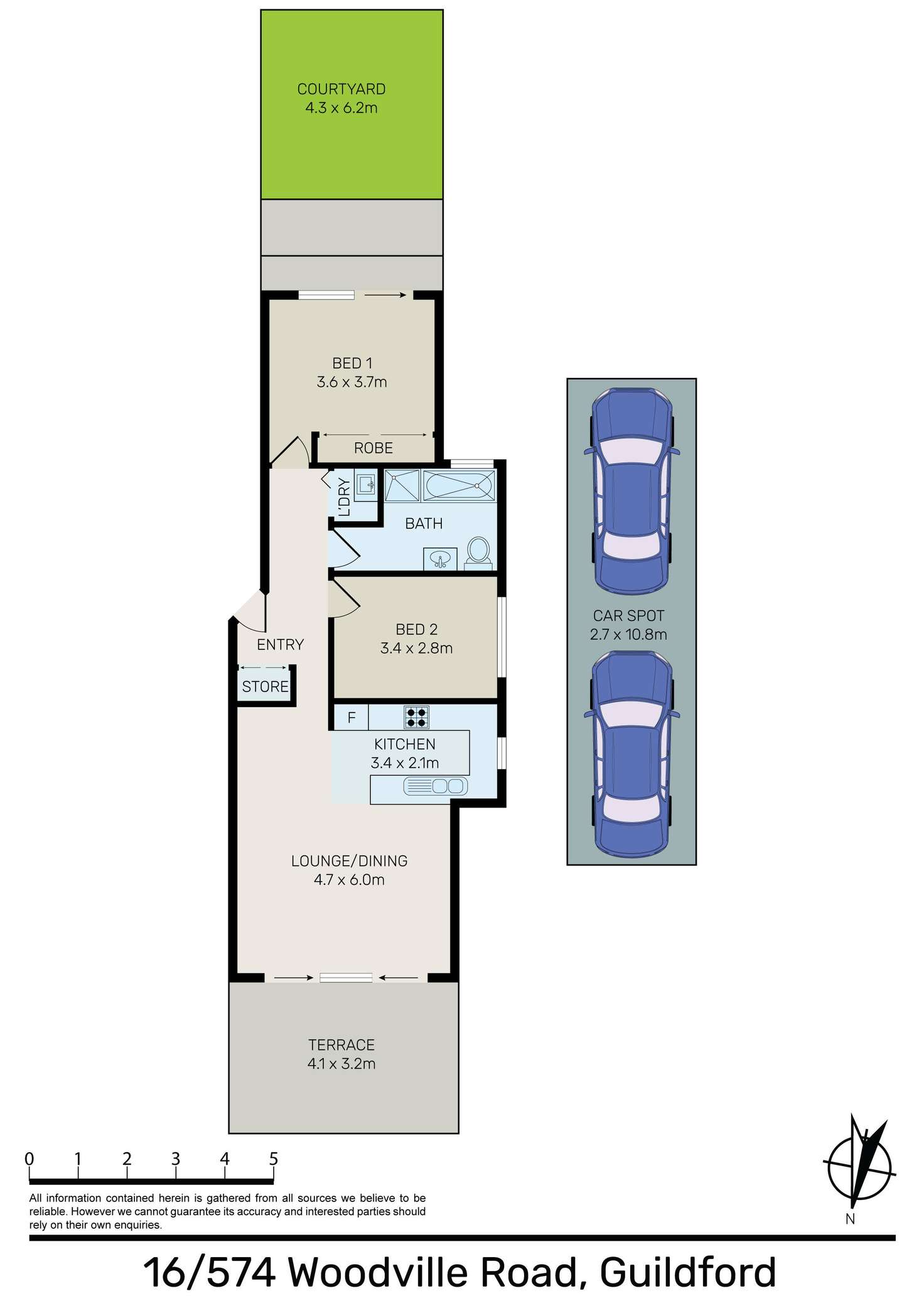 Floorplan of Homely unit listing, 16/572-574 Woodville Road, Guildford NSW 2161
