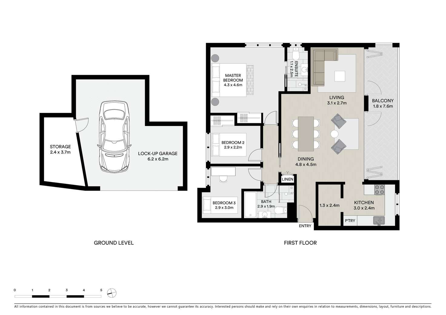 Floorplan of Homely apartment listing, 1/3 Pacific Avenue, Tamarama NSW 2026
