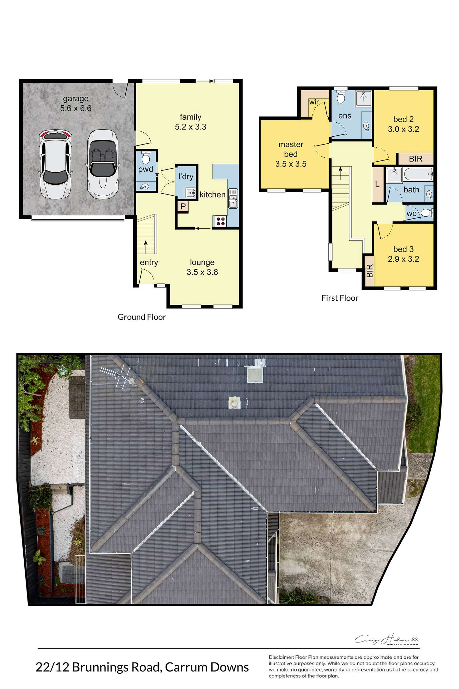 Floorplan of Homely house listing, 22/12 Brunnings Road, Carrum Downs VIC 3201