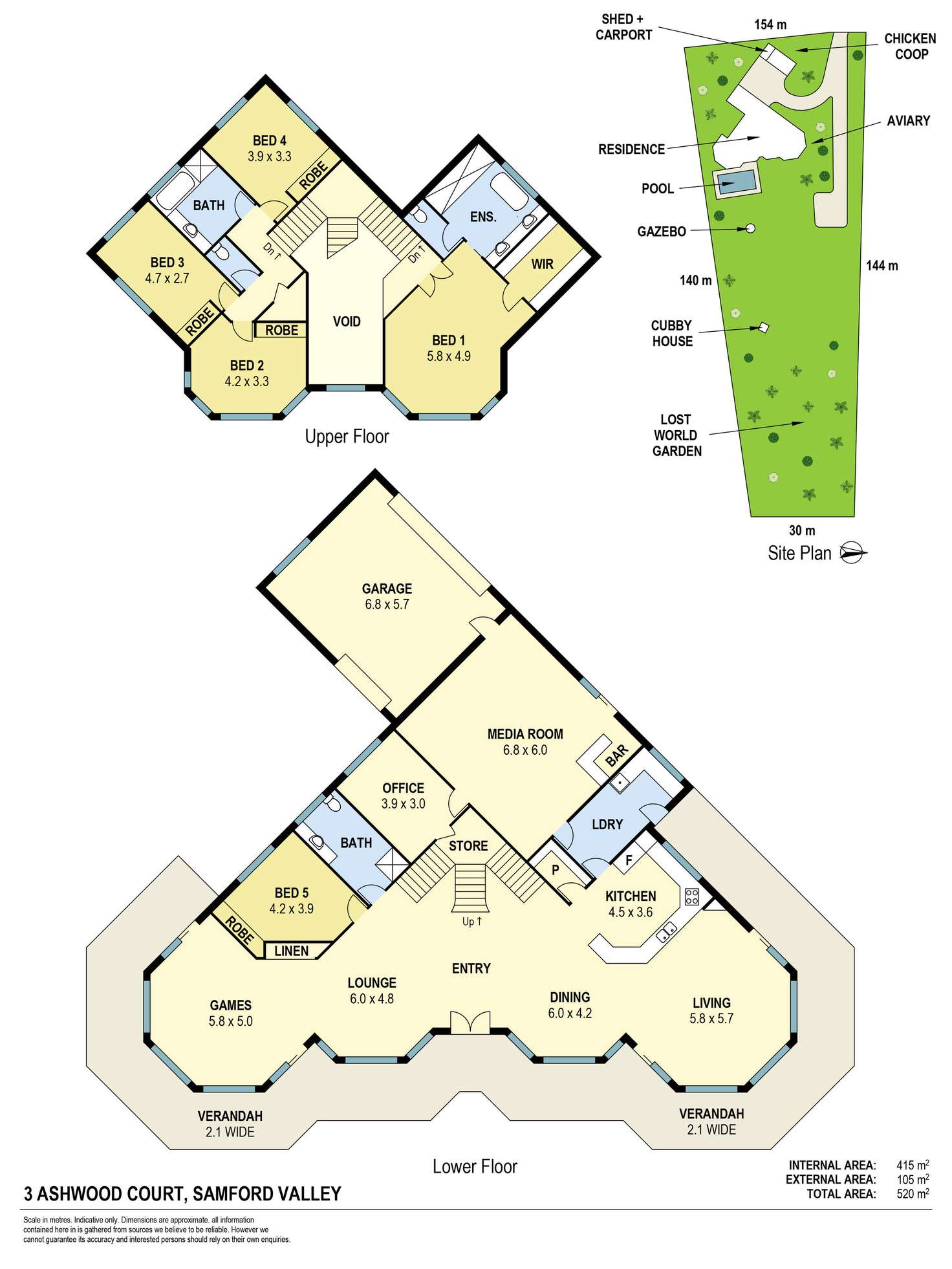 Floorplan of Homely house listing, 3 Ashwood Court, Samford Valley QLD 4520