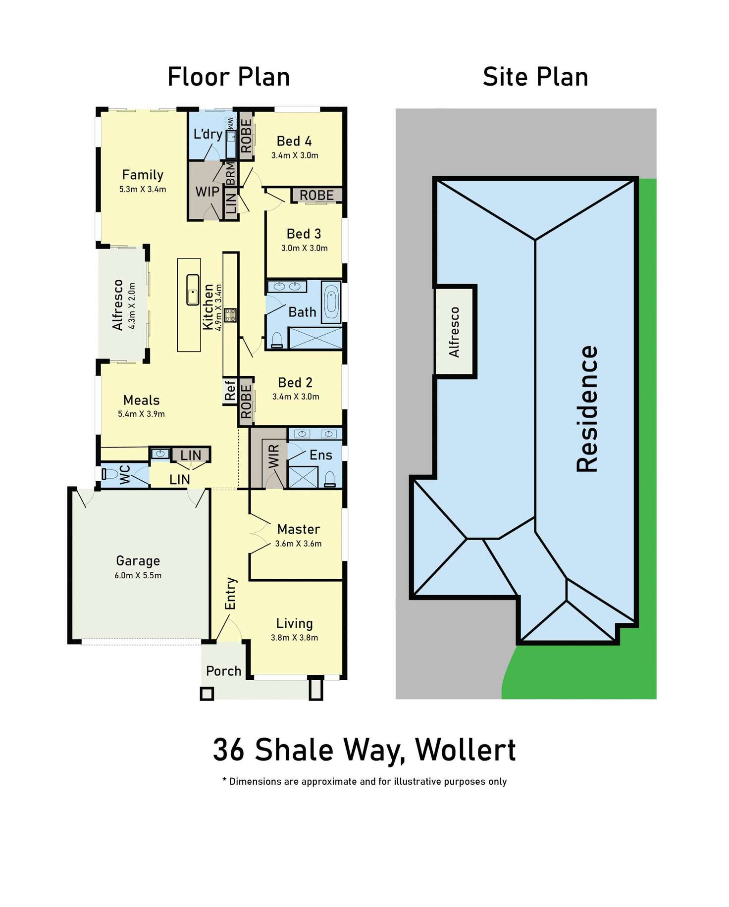 Floorplan of Homely house listing, 36 Shale Way, Wollert VIC 3750