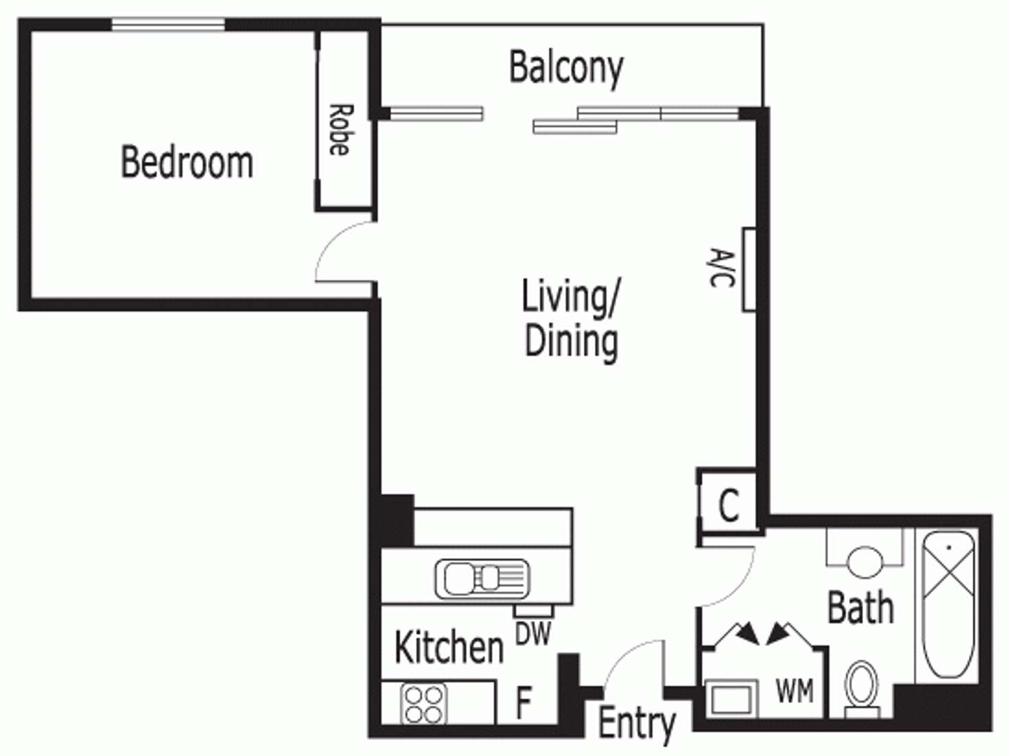 Floorplan of Homely apartment listing, 137/83 Whiteman Street, Southbank VIC 3006