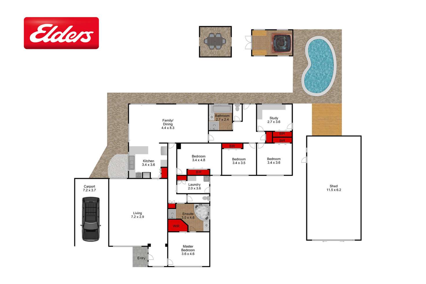 Floorplan of Homely house listing, 11 Rhoda Street, Yarram VIC 3971