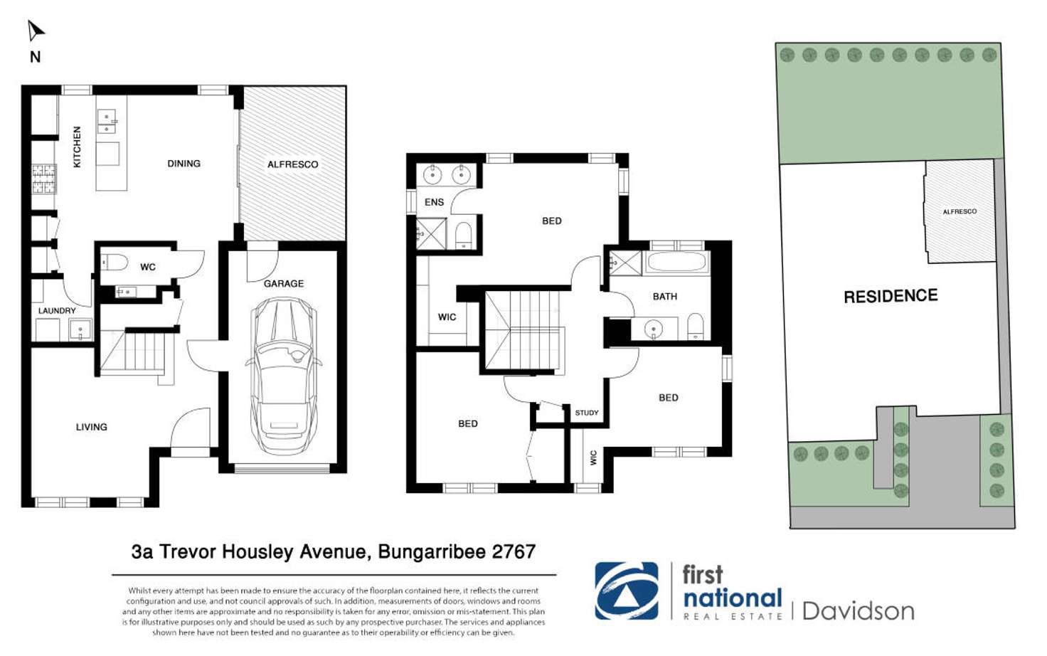 Floorplan of Homely semiDetached listing, 3A Trevor Housley Avenue, Bungarribee NSW 2767