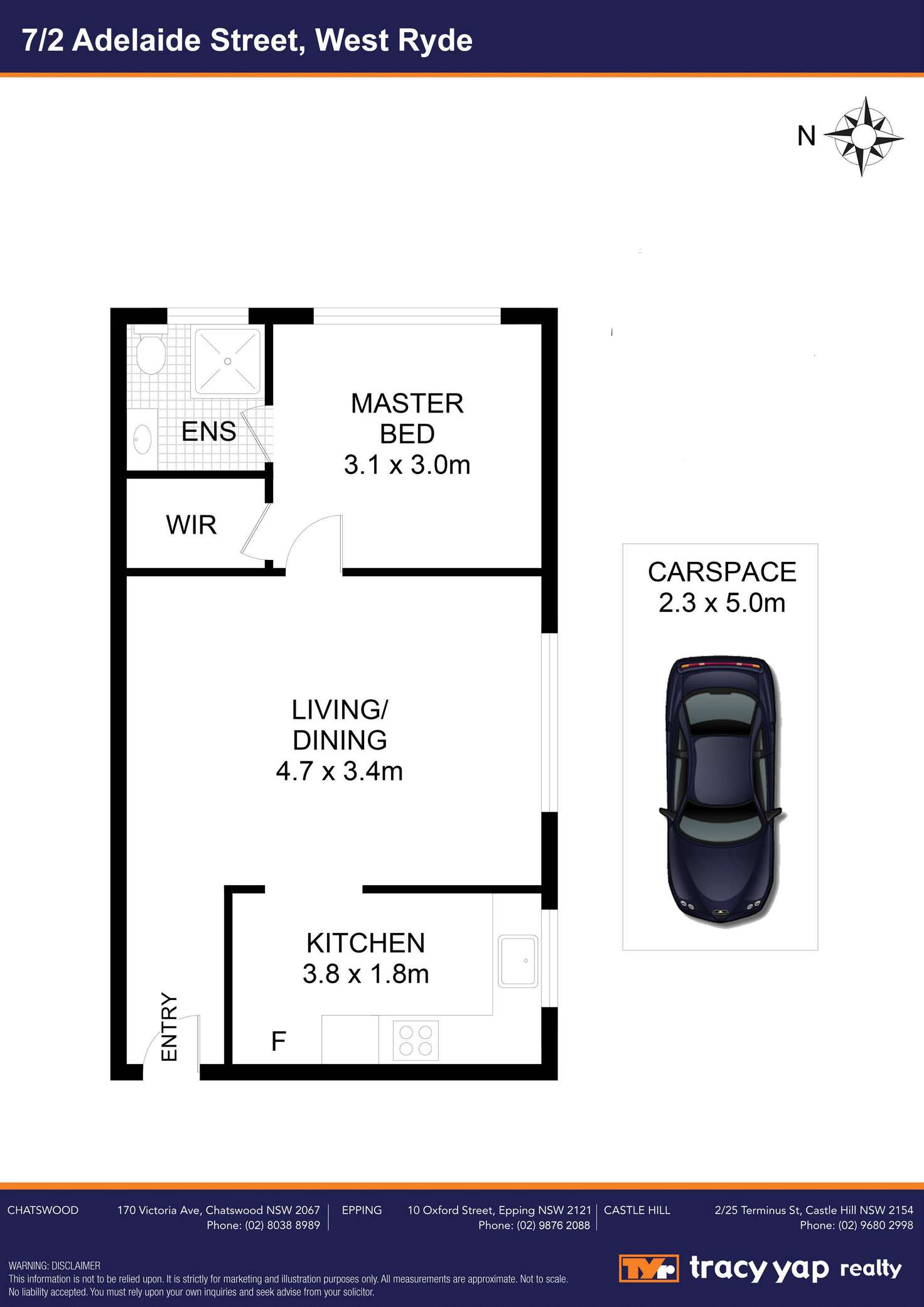 Floorplan of Homely apartment listing, 7/2 Adelaide Street, West Ryde NSW 2114