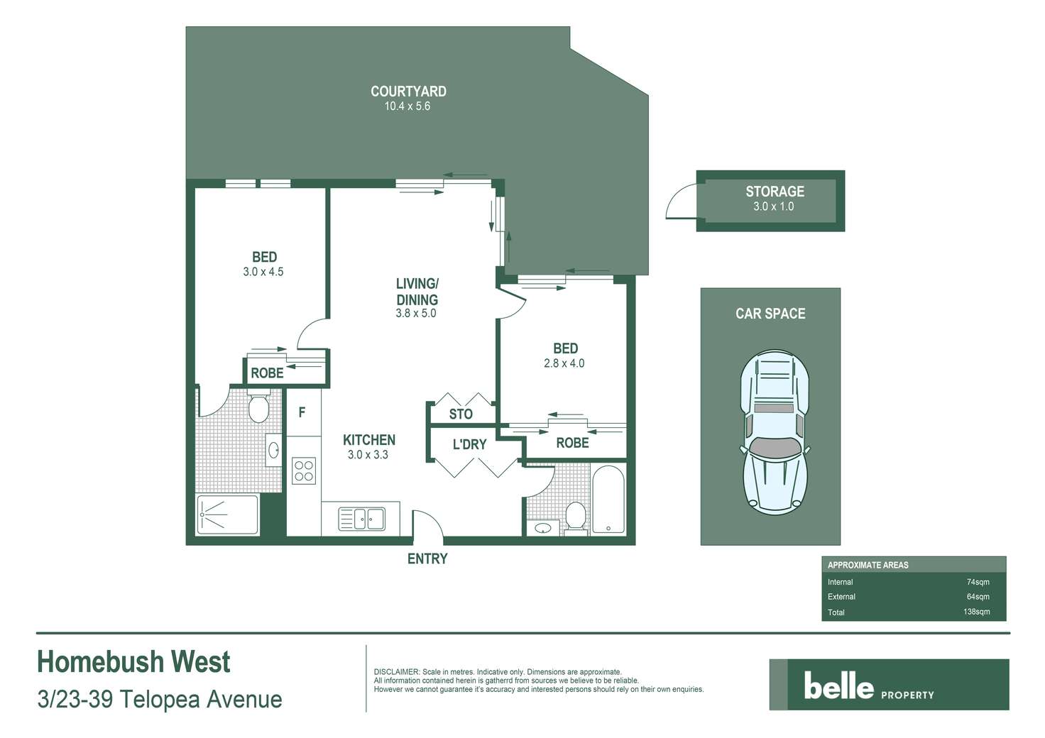 Floorplan of Homely apartment listing, 3/23-39 Telopea Avenue, Homebush West NSW 2140