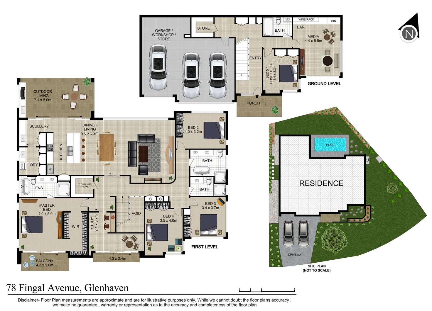 Floorplan of Homely house listing, 78 Fingal Avenue, Glenhaven NSW 2156