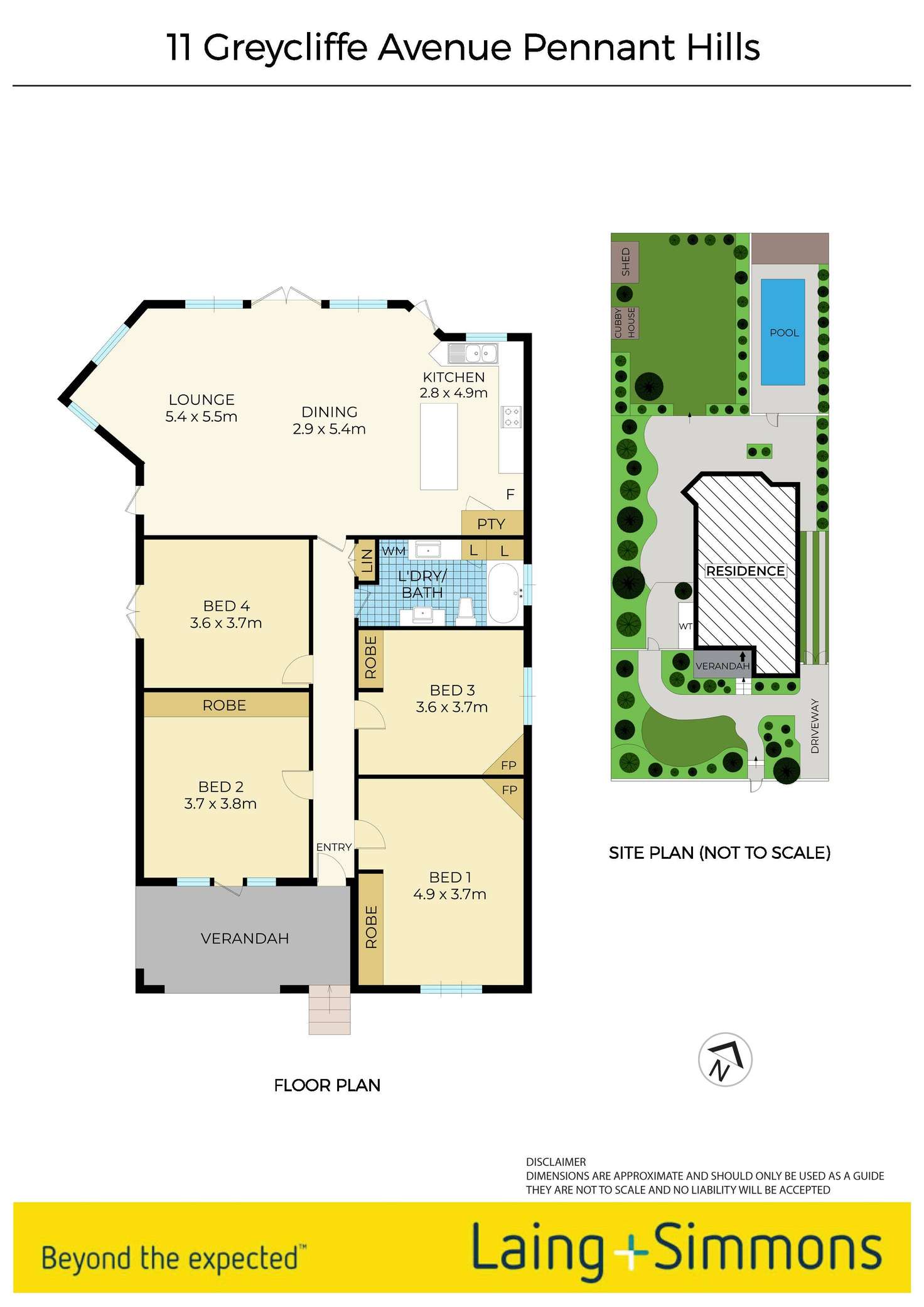 Floorplan of Homely house listing, 11 Greycliffe Avenue, Pennant Hills NSW 2120
