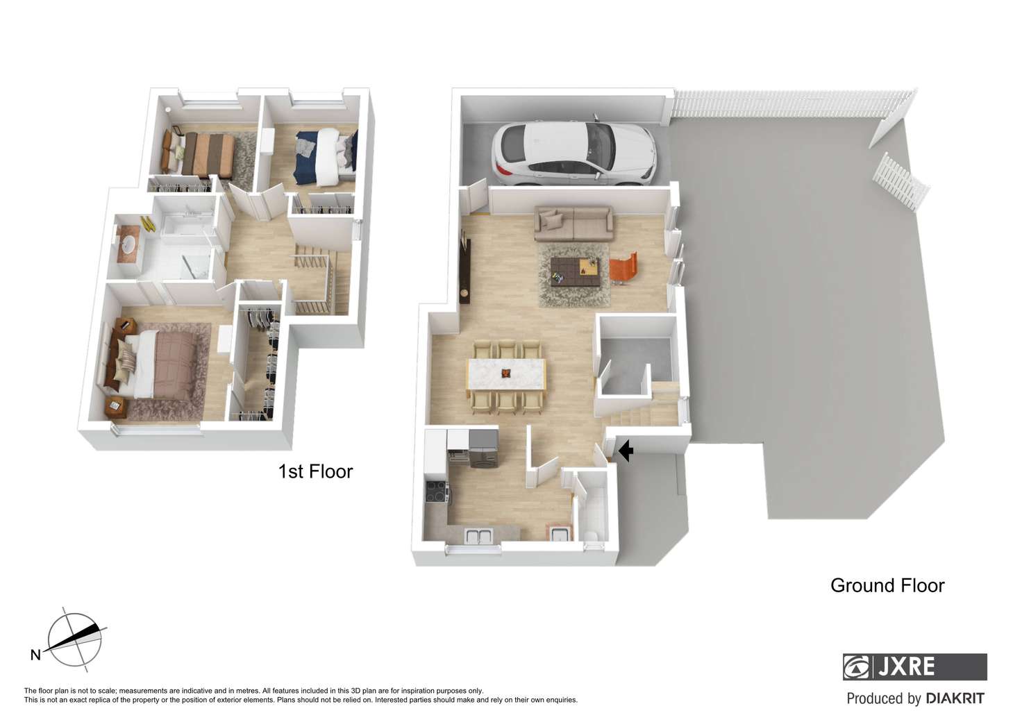 Floorplan of Homely townhouse listing, 1/25 Rose Street, Clayton VIC 3168