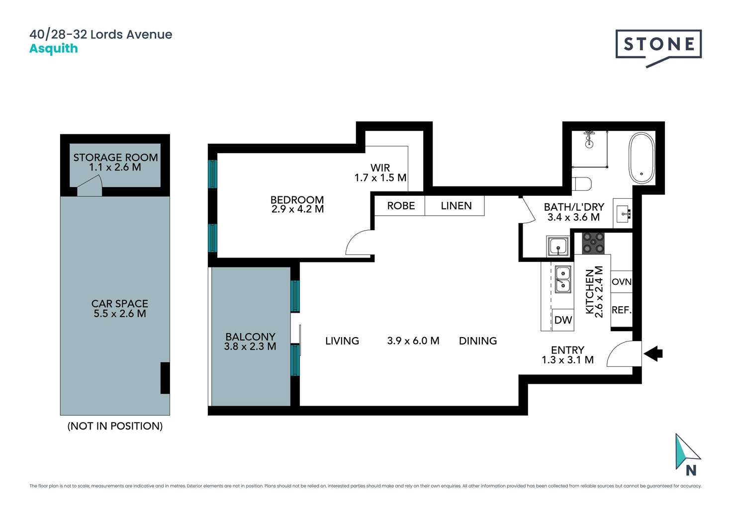 Floorplan of Homely apartment listing, 40/28-32 Lords Avenue, Asquith NSW 2077