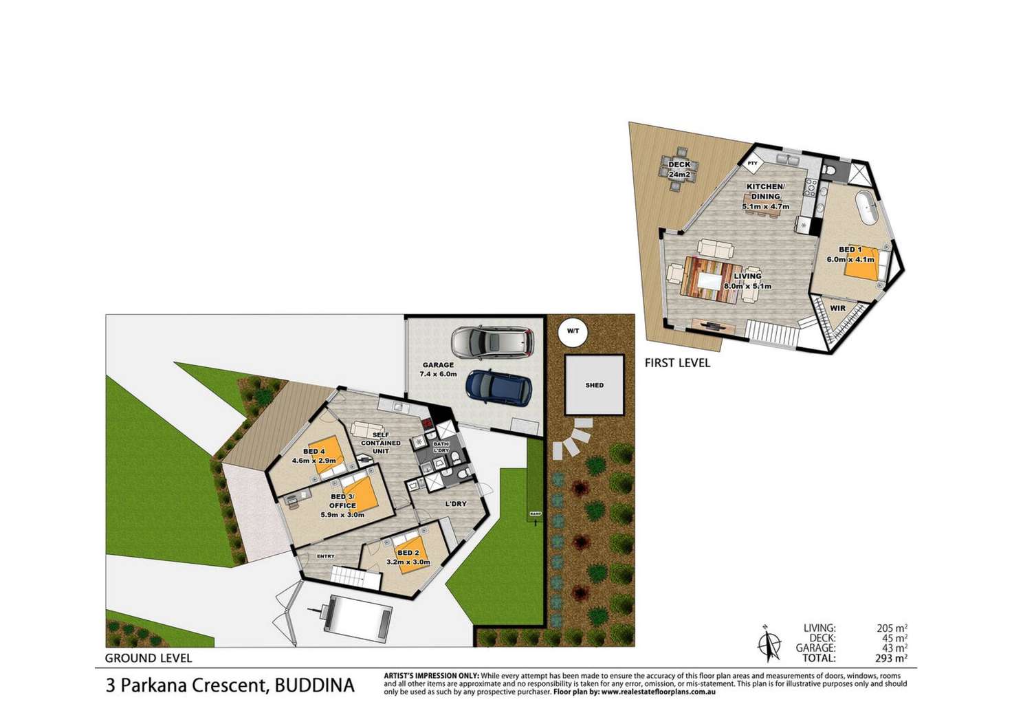 Floorplan of Homely house listing, 3 Parkana Crescent, Buddina QLD 4575