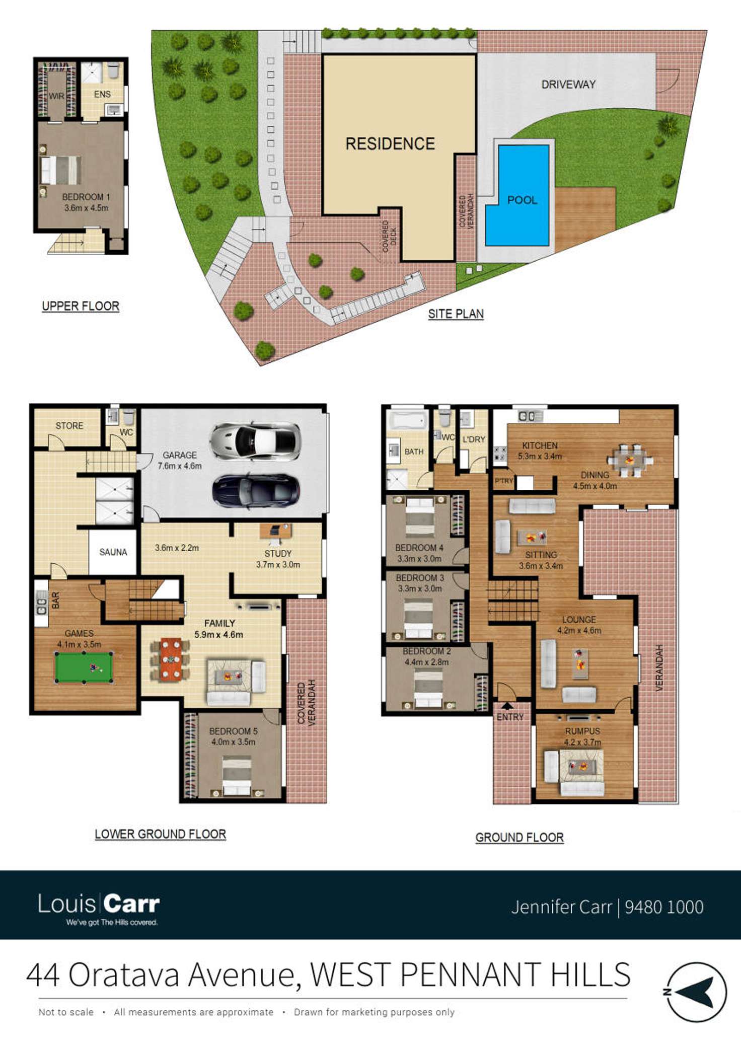 Floorplan of Homely house listing, 44 Oratava Avenue, West Pennant Hills NSW 2125