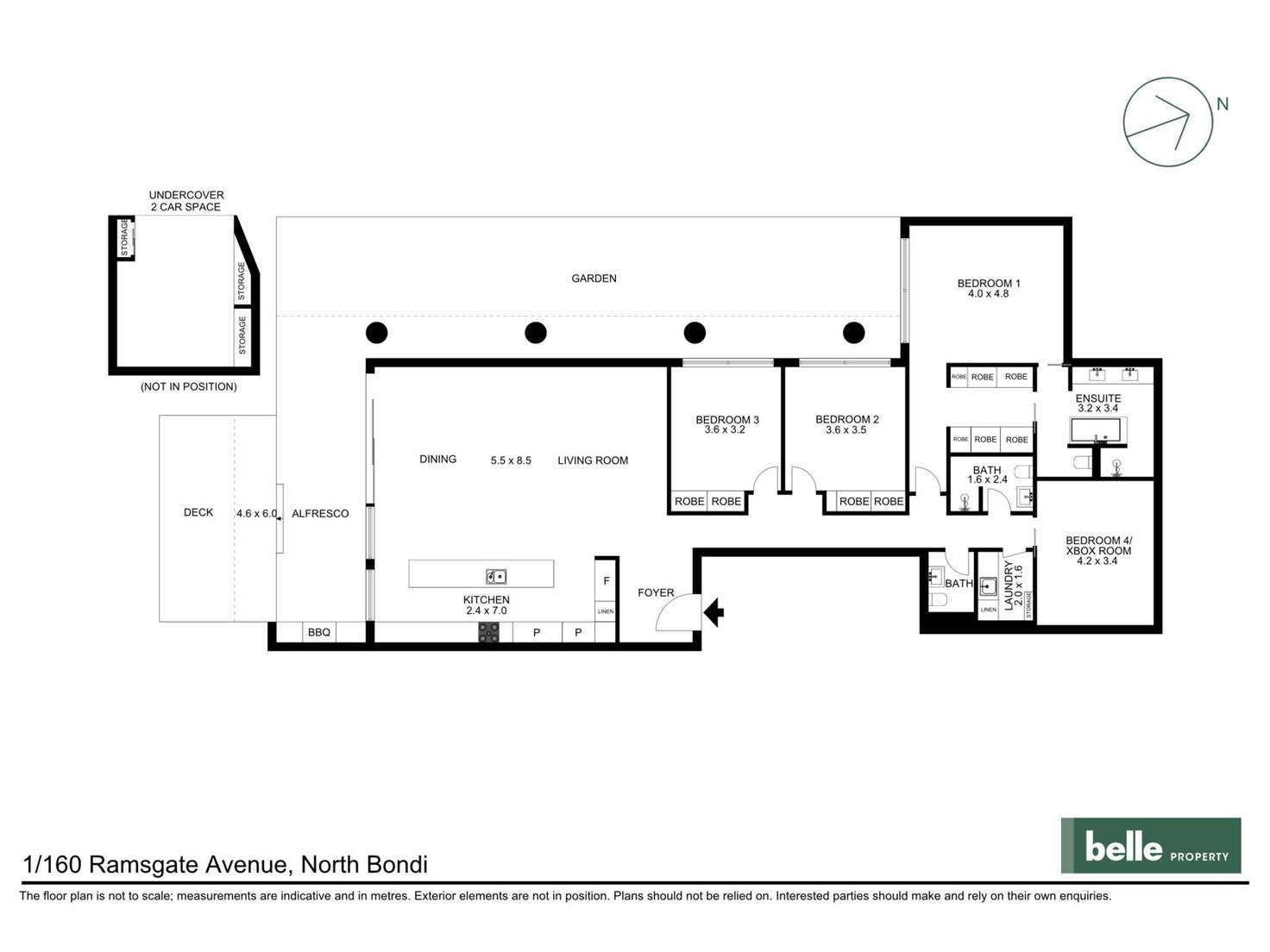 Floorplan of Homely apartment listing, 1/160 Ramsgate Avenue, North Bondi NSW 2026