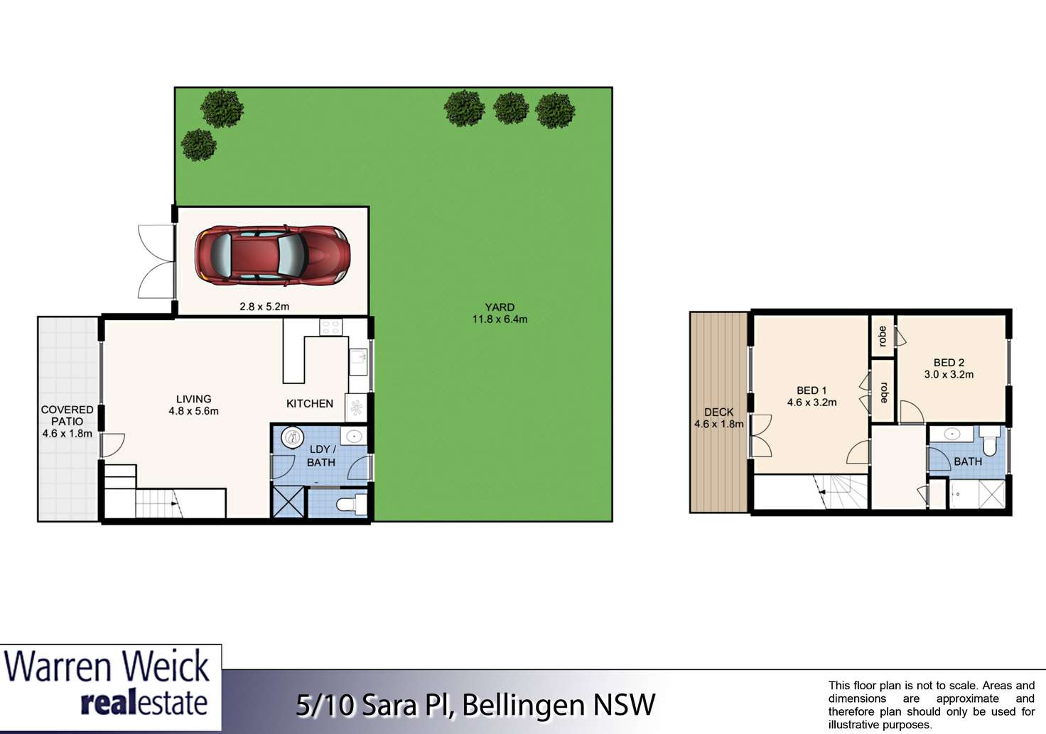 Floorplan of Homely unit listing, 5/10 Sara Place, Bellingen NSW 2454