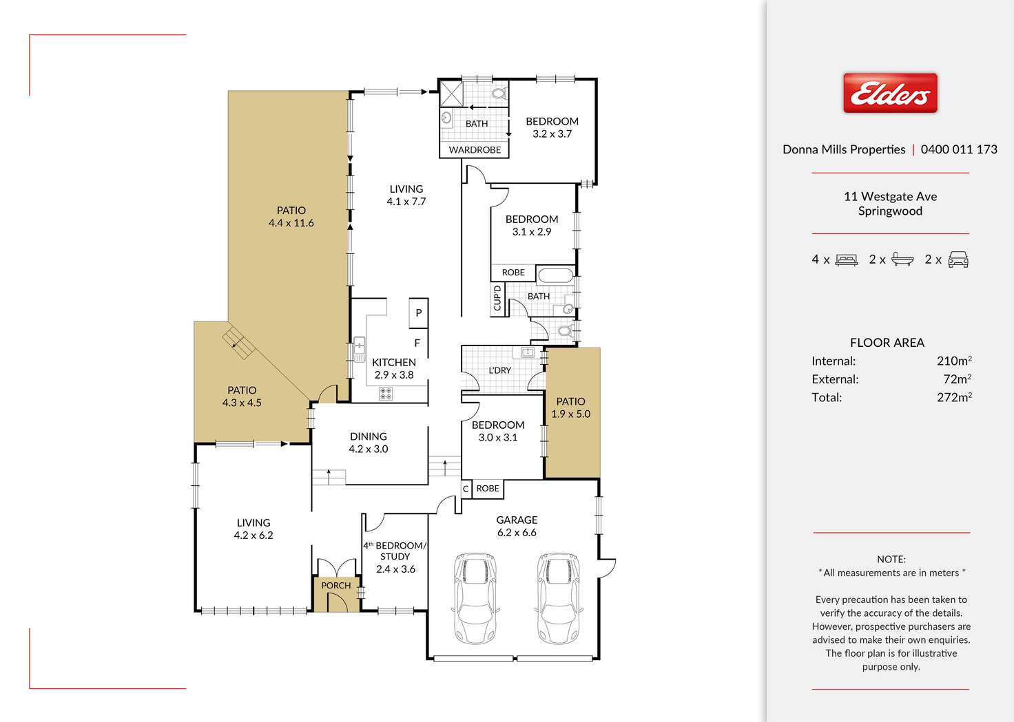 Floorplan of Homely house listing, 11 Westgate Avenue, Springwood QLD 4127