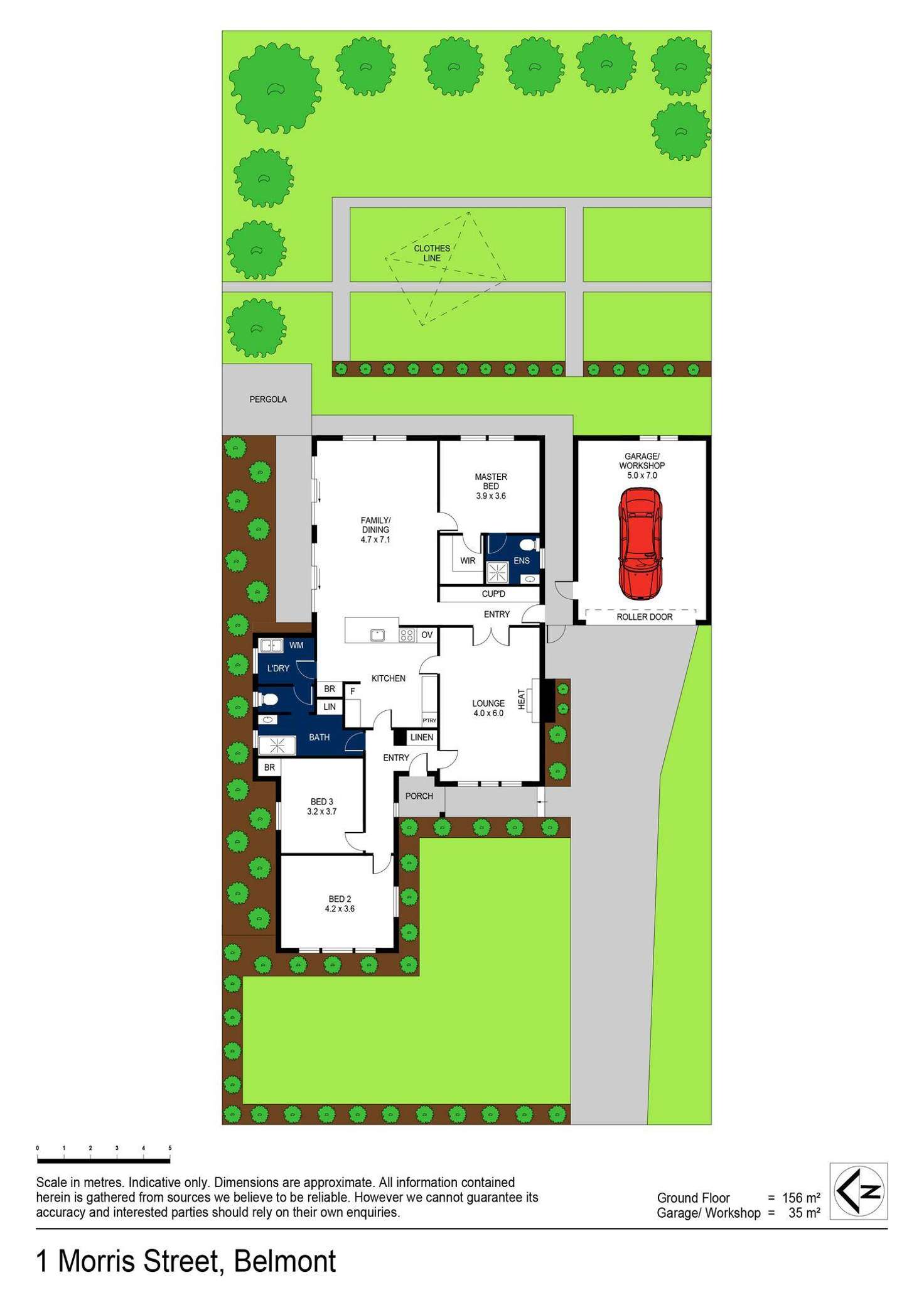 Floorplan of Homely house listing, 1 Morris Street, Belmont VIC 3216