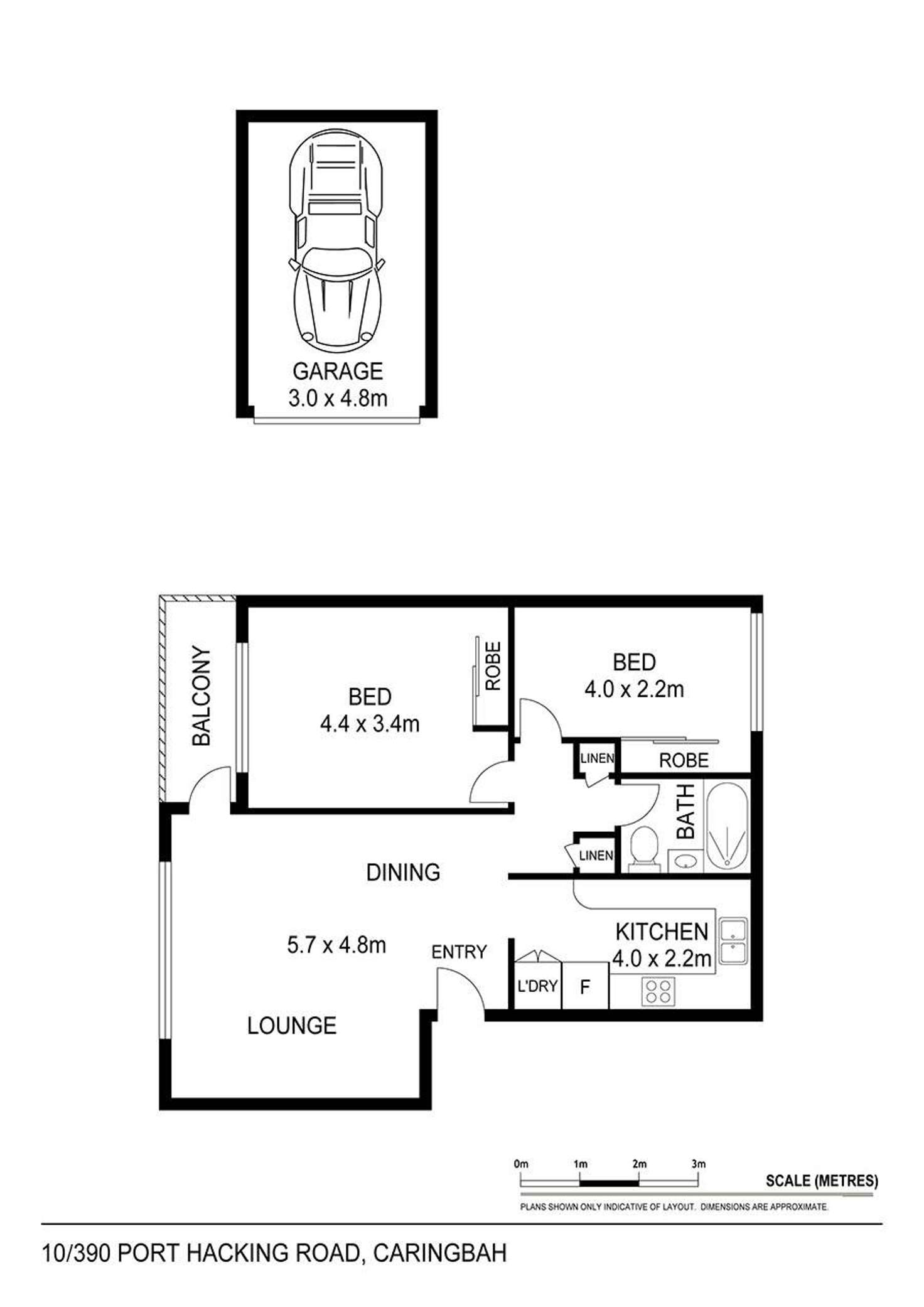 Floorplan of Homely apartment listing, 10/390 Port Hacking Road, Caringbah NSW 2229